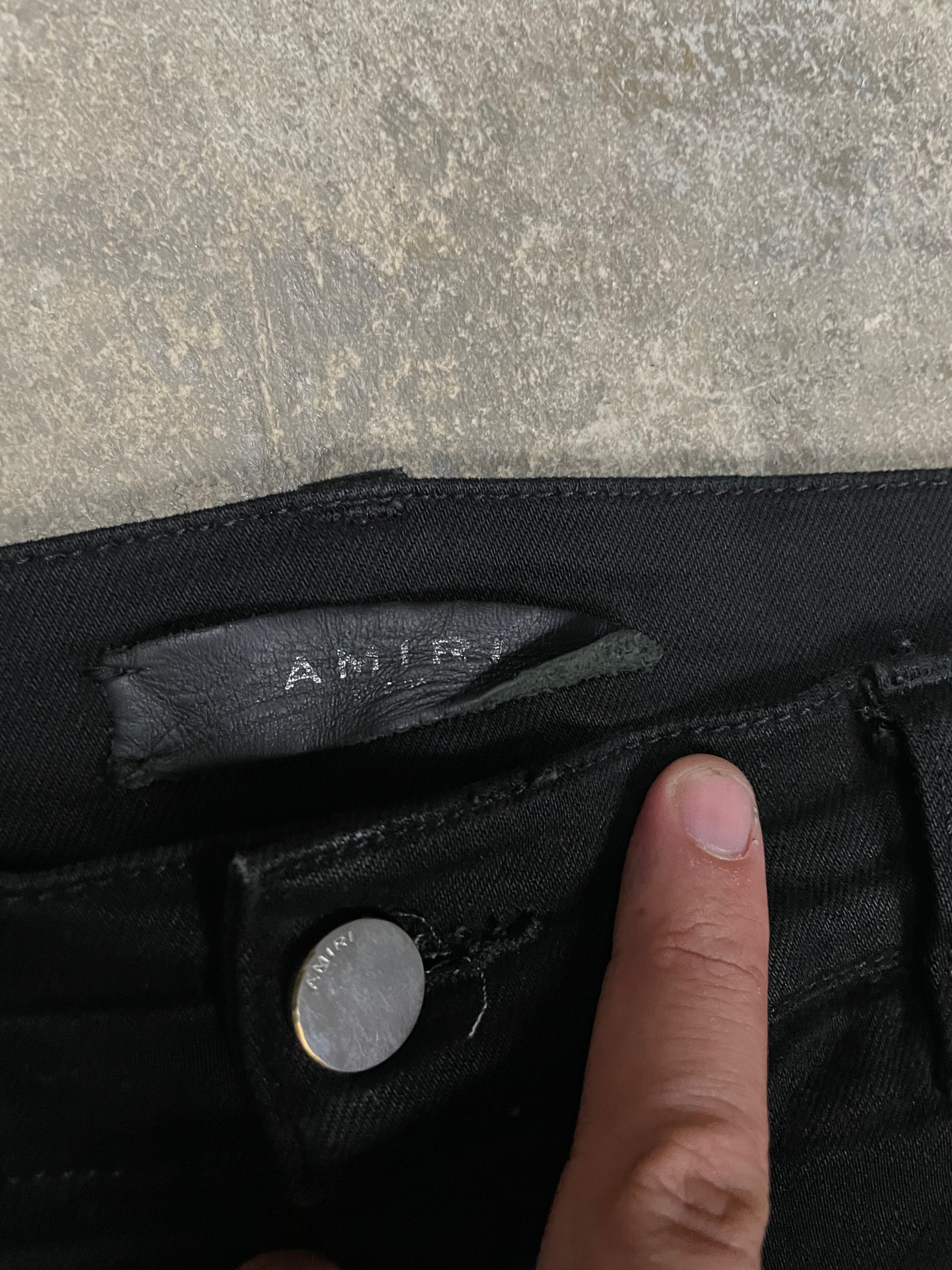 Amiri Jeans Black White Stripe Used 36