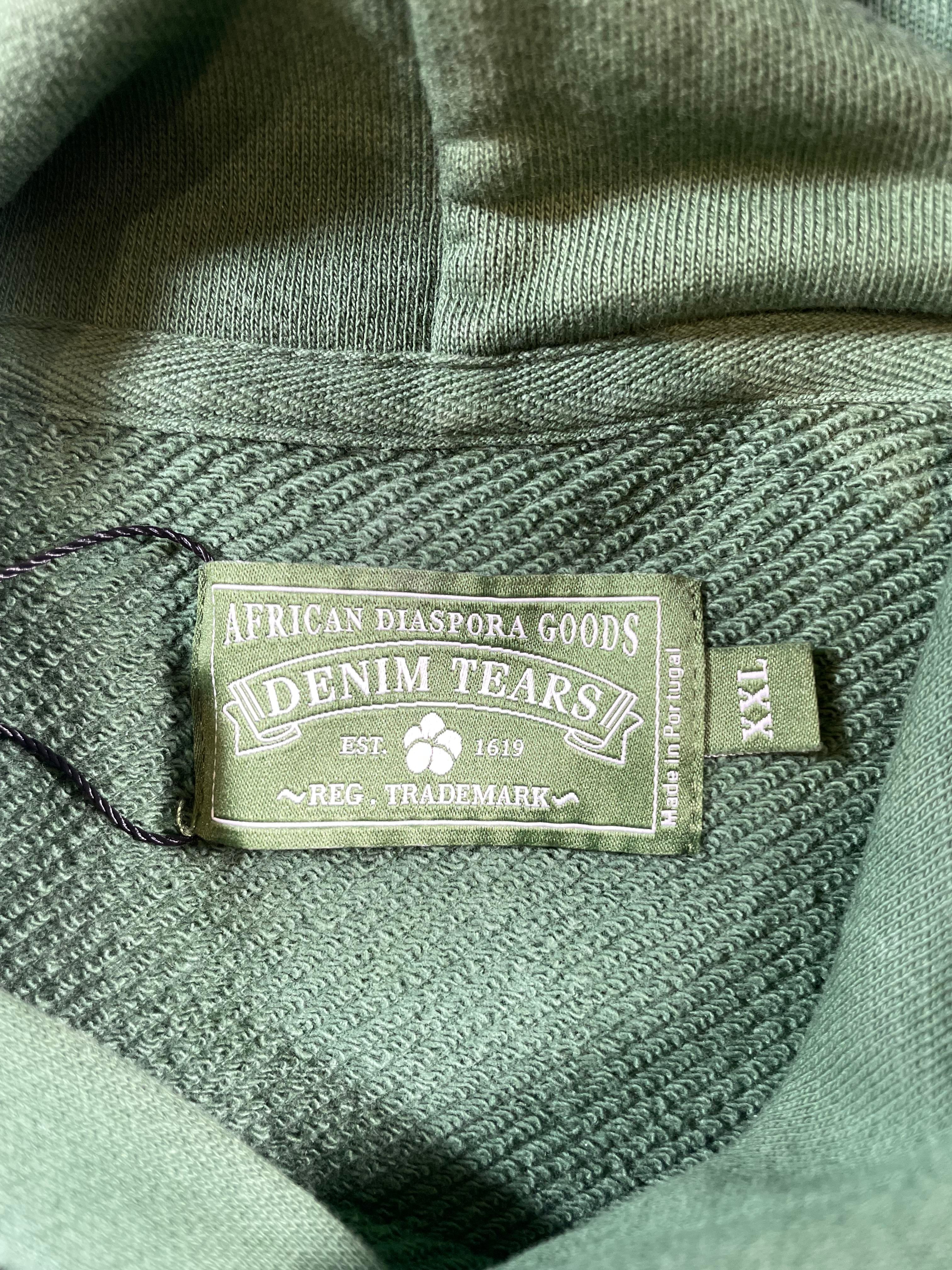 Denim Tears Wreath Green Hoodie