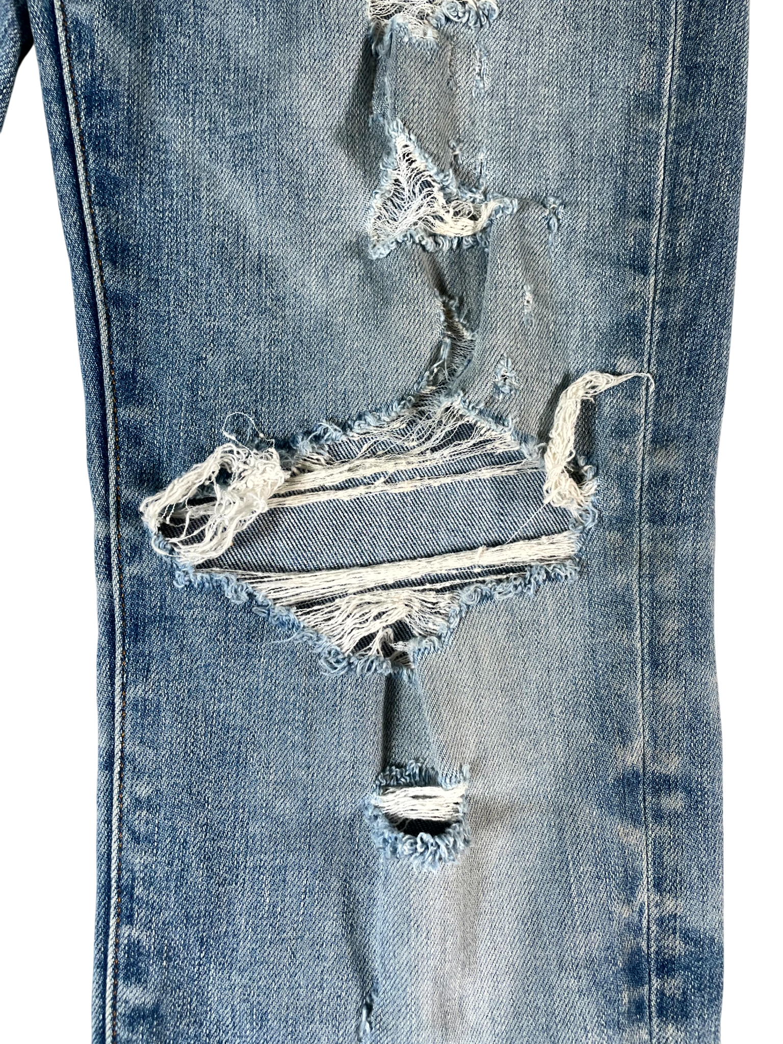 Amiri Denim Side Logo Light Wash Jeans