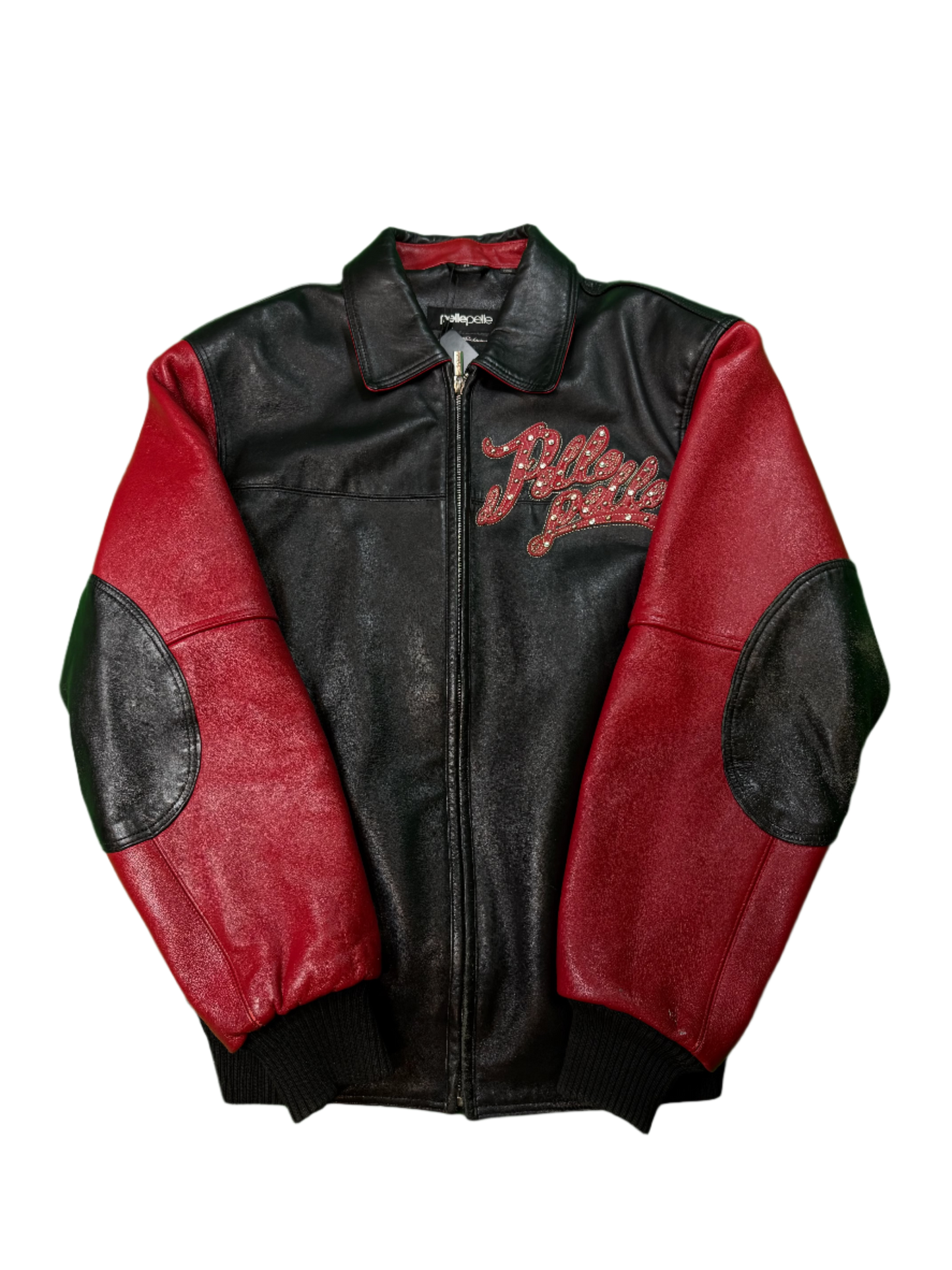 Pelle Pelle Legendary Red & Black Varsity Jacket