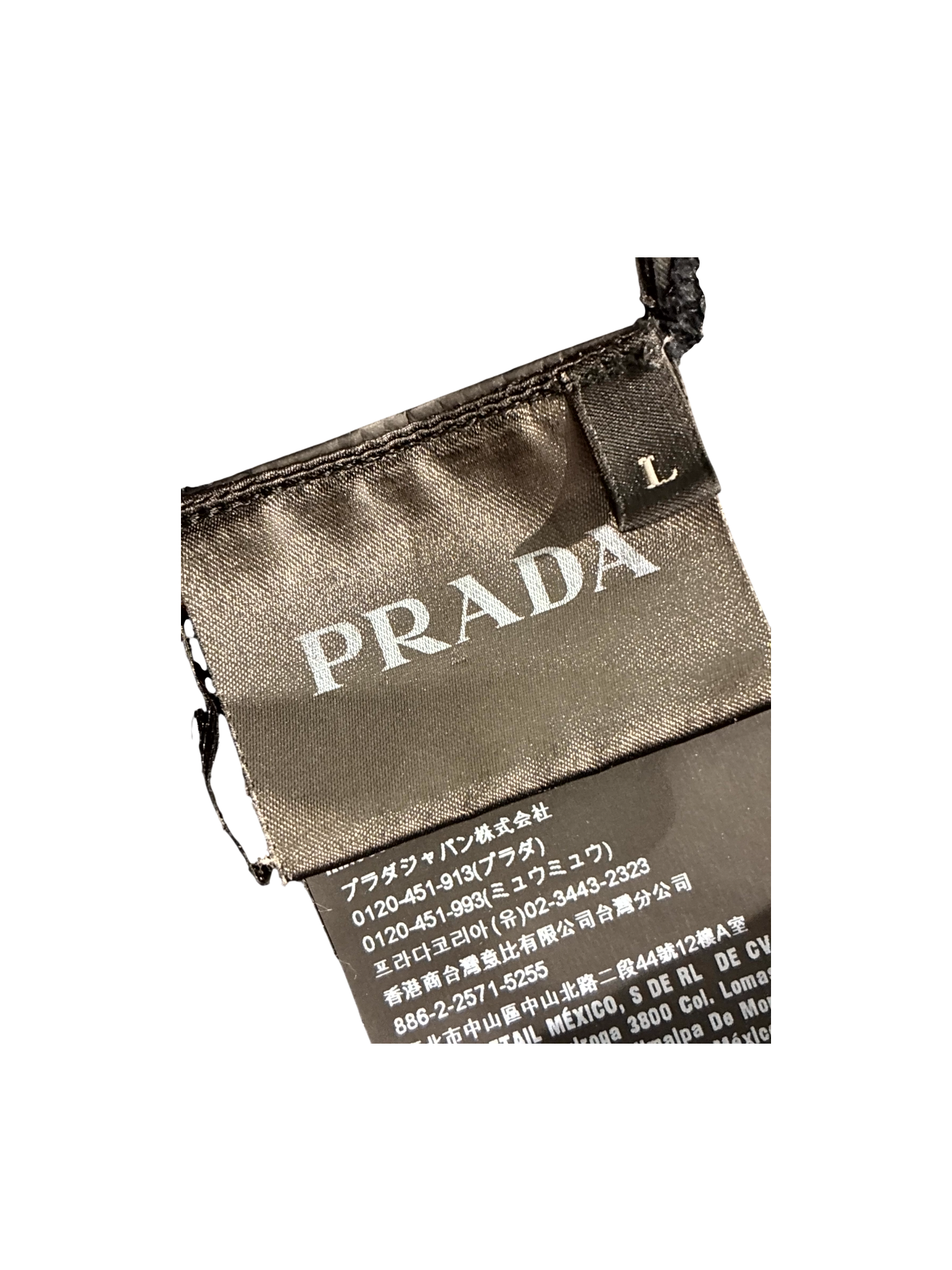 Prada Nylon Zip Up Black Hoodie