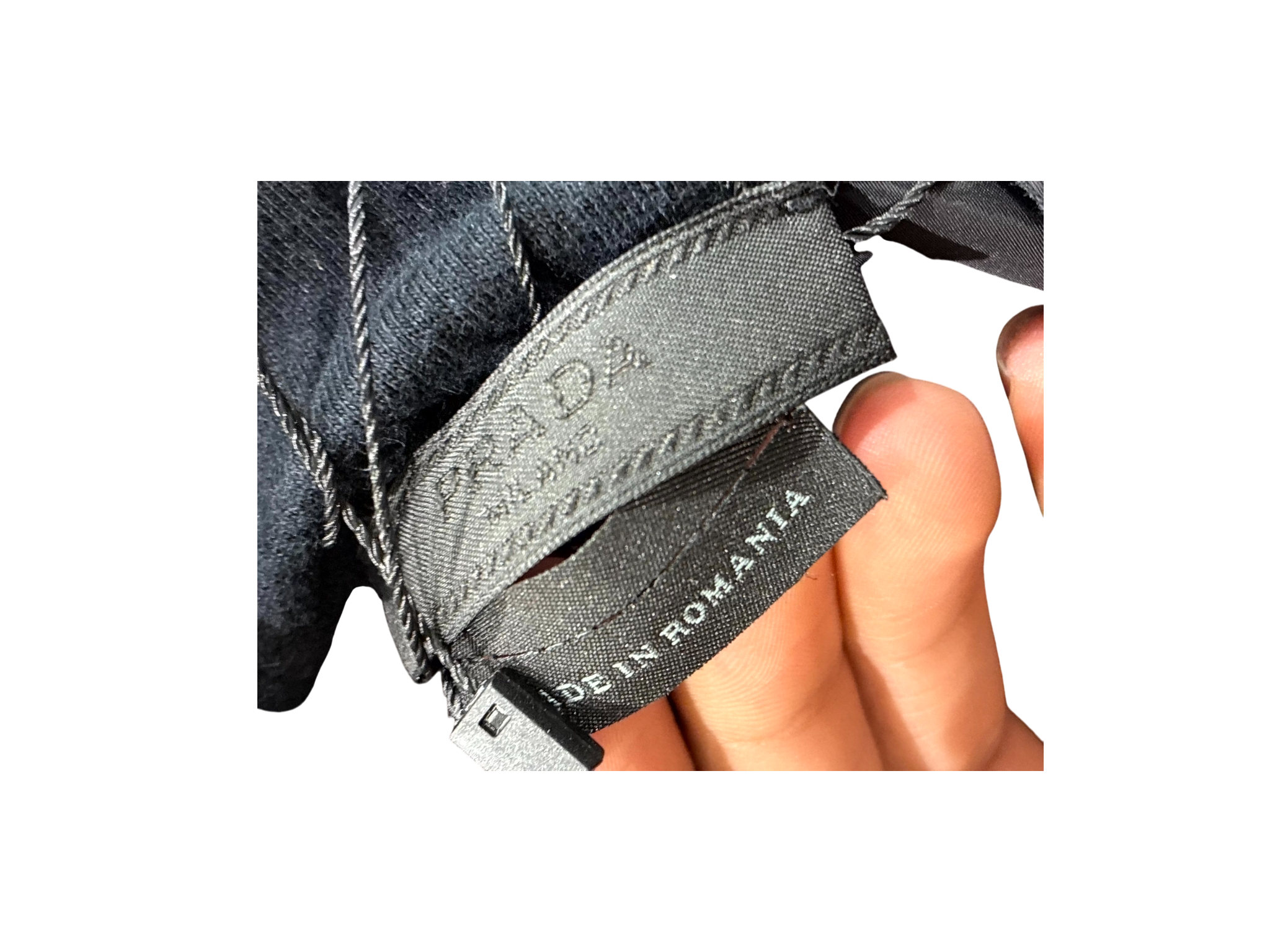 Prada Nylon Zip Up Black Hoodie