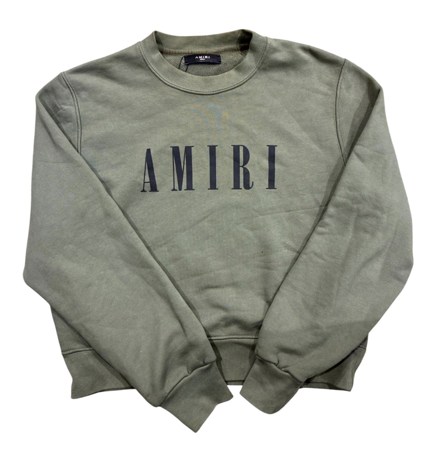 Amiri Core Logo Crewnecke Olive Sweatshirt