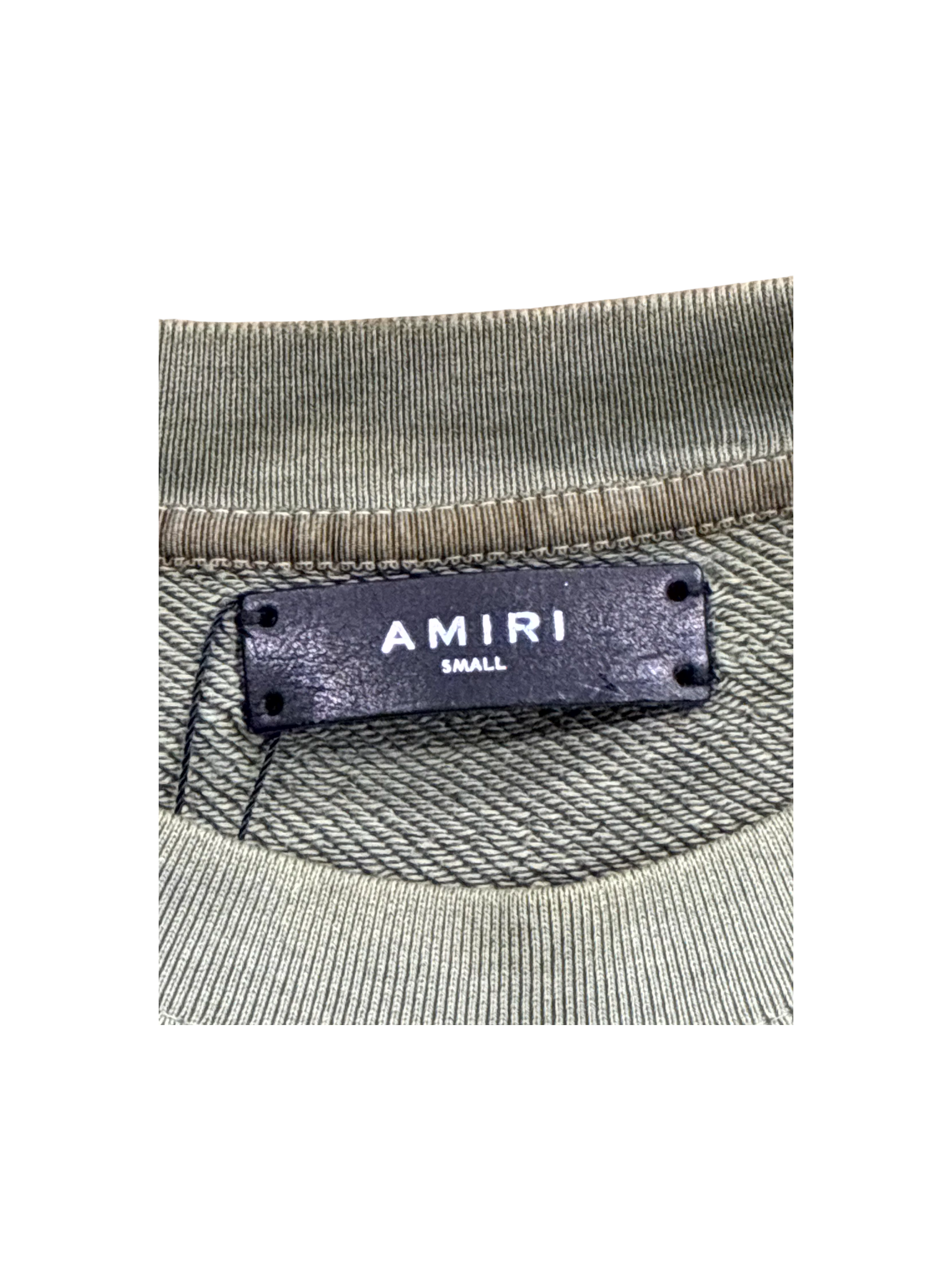 Amiri Core Logo Crewnecke Olive Sweatshirt