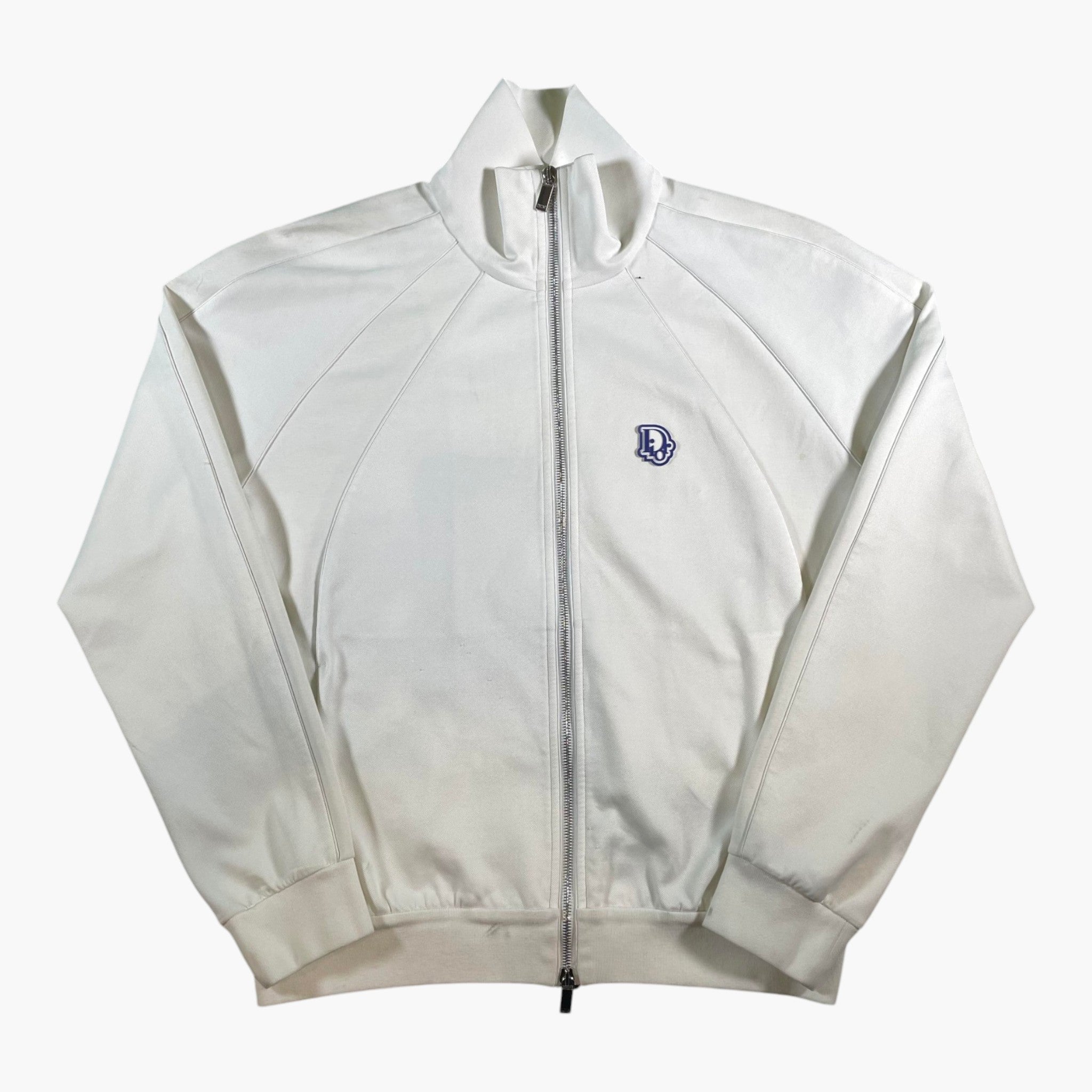 Dior Oblique Logo White Blue Zip Up
