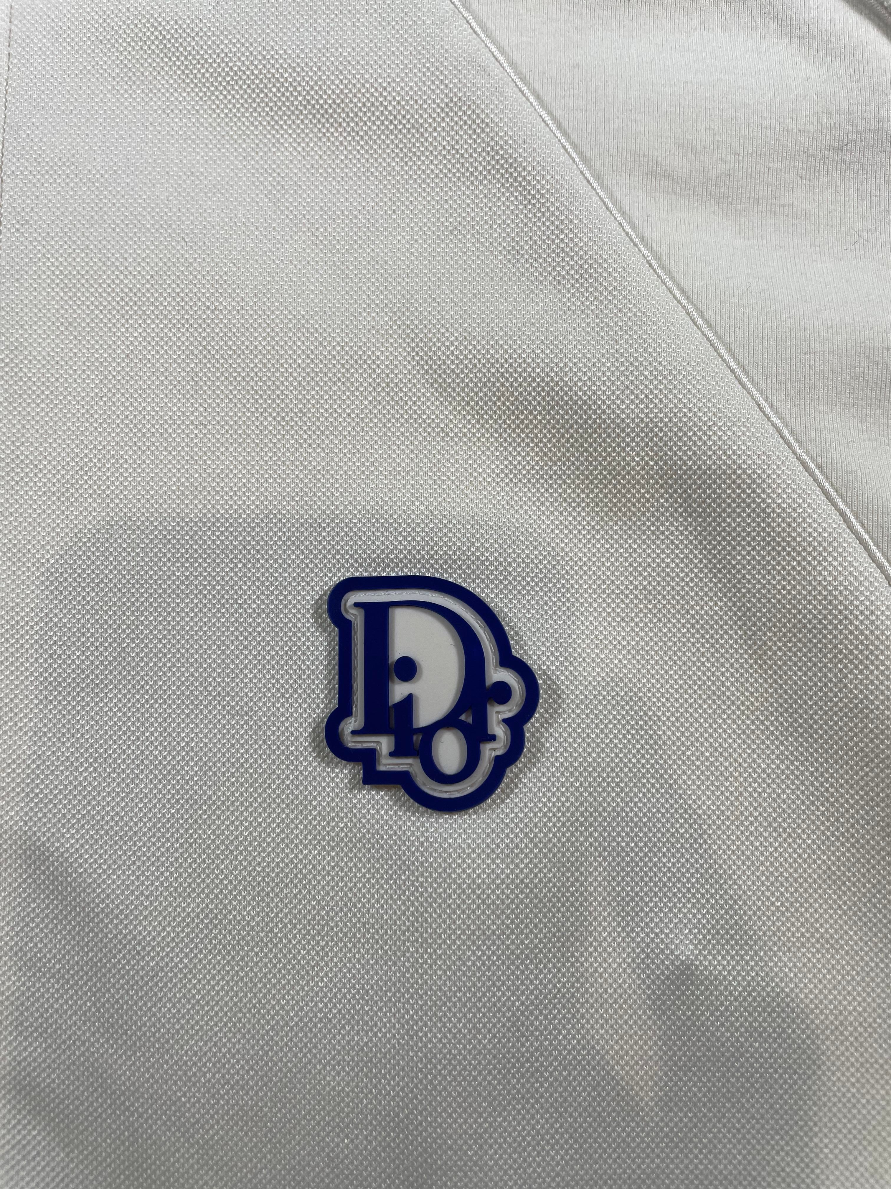 Dior Oblique Logo White Blue Zip Up