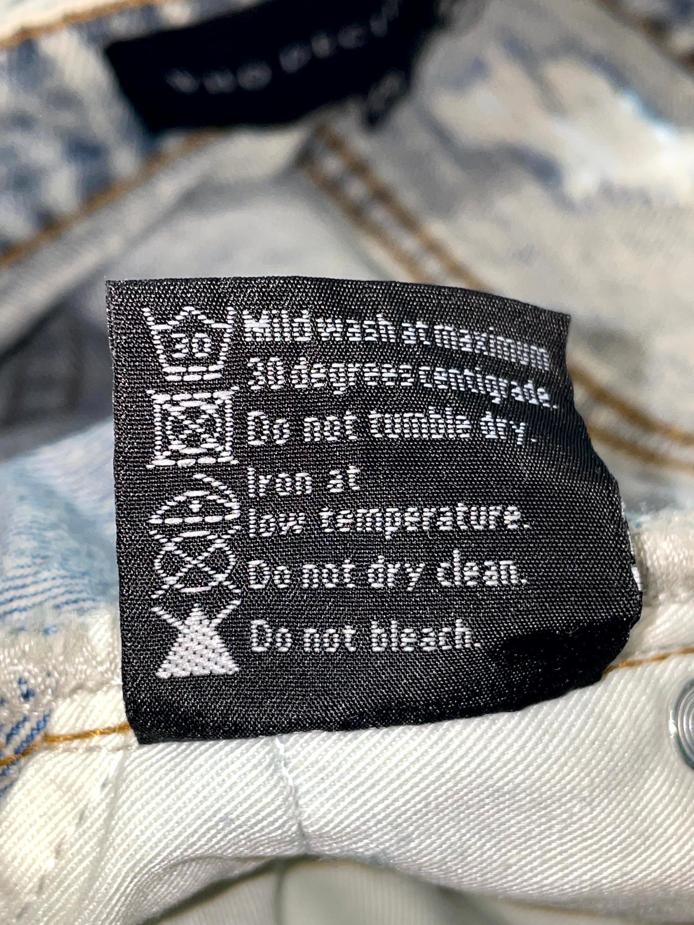 WDW Ultra Flare Scripture Denim Light Wash Jeans