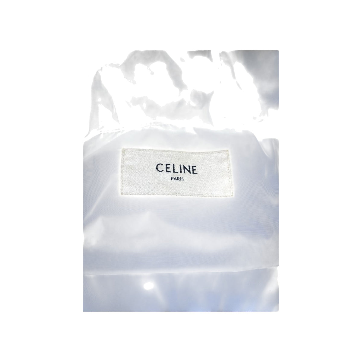 Celine CC Logo Navy Puffer Vest