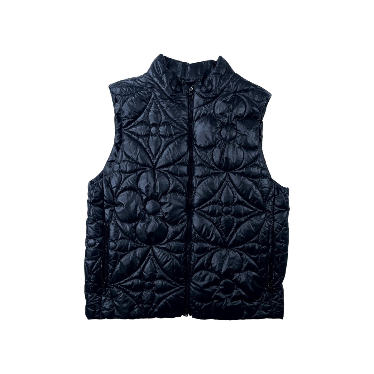 LV Padded Floral Monogram Black Vest