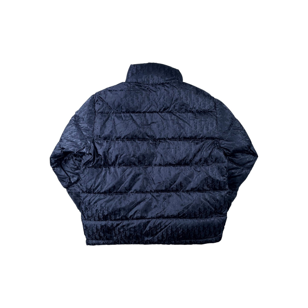 Dior Charcoal Oblique Monogram Grey Puffer Jacket