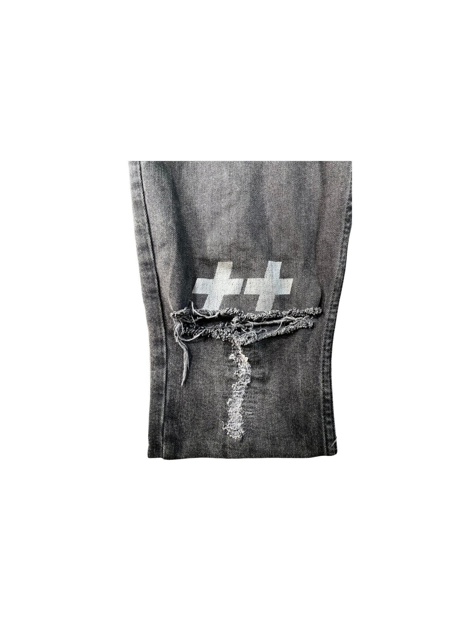 Ksubi Ripped Grey Jeans