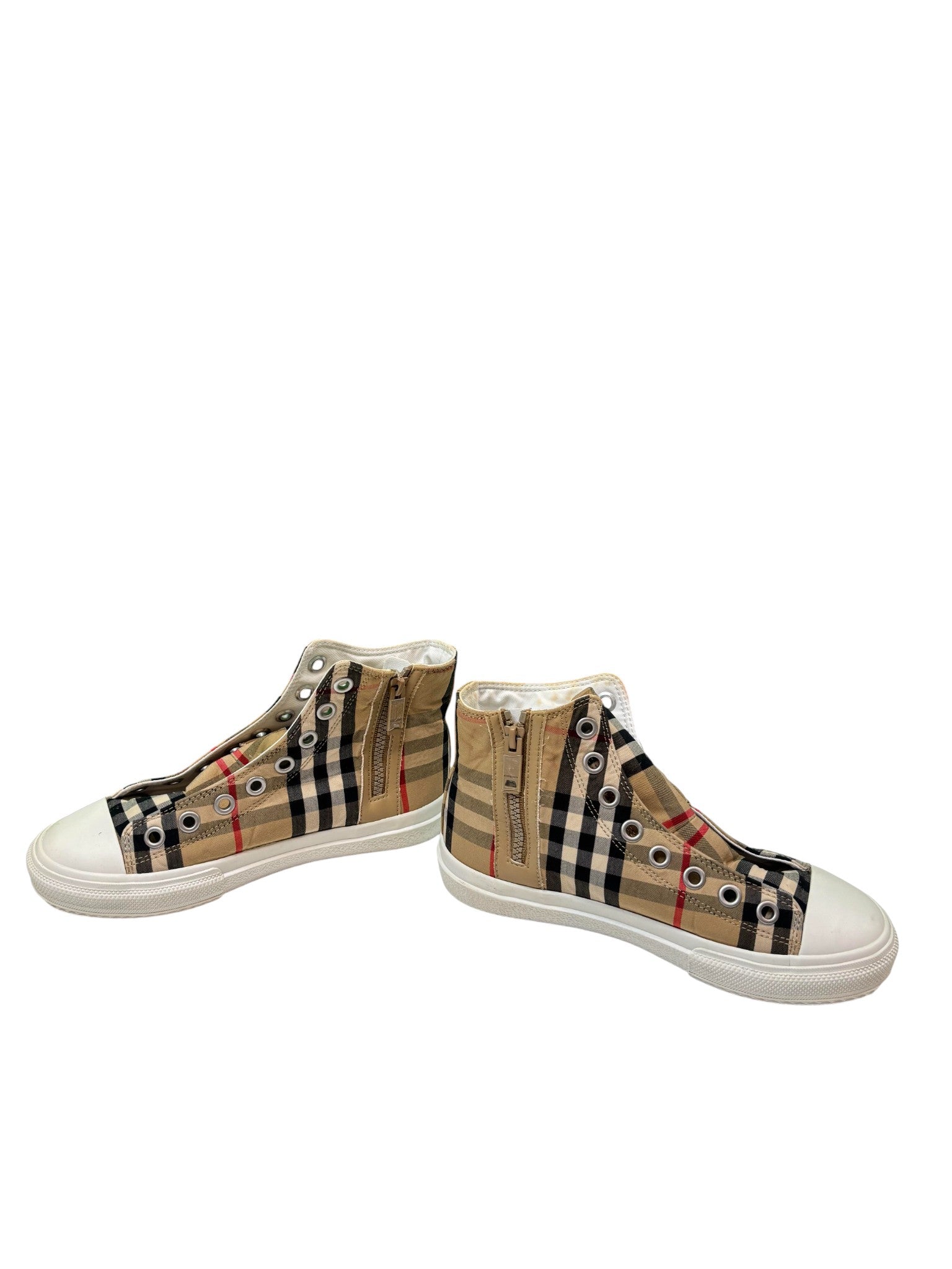 Burberry High Sneaker Red Logo