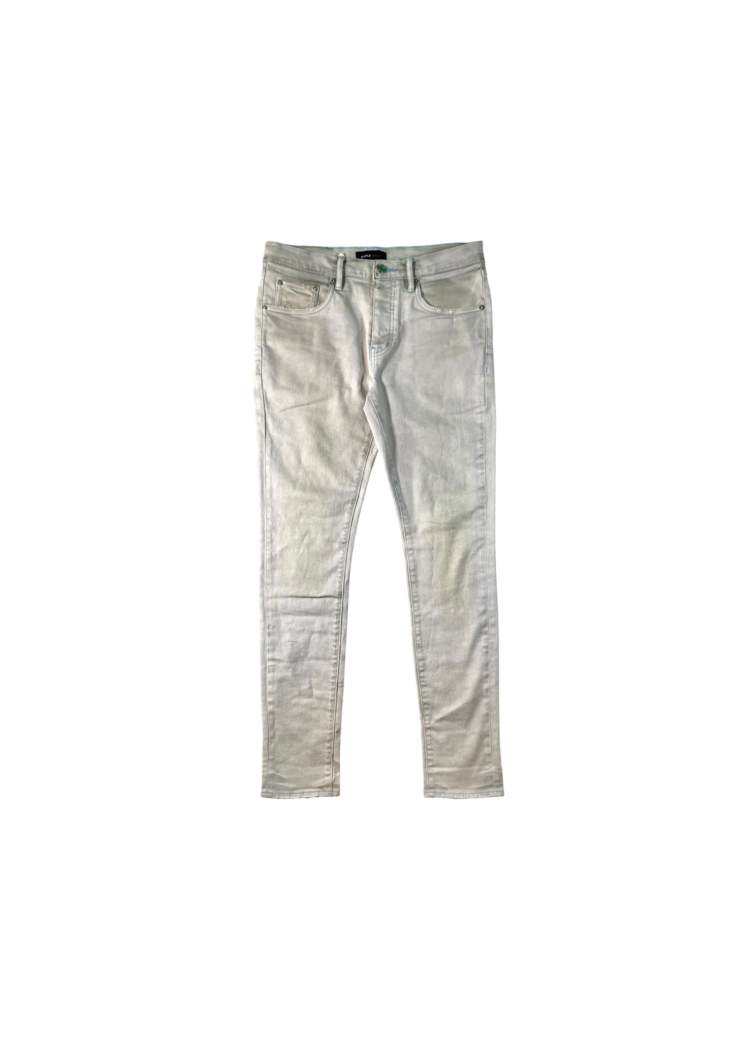 Purple Brand Outline Grey & Blue Jeans
