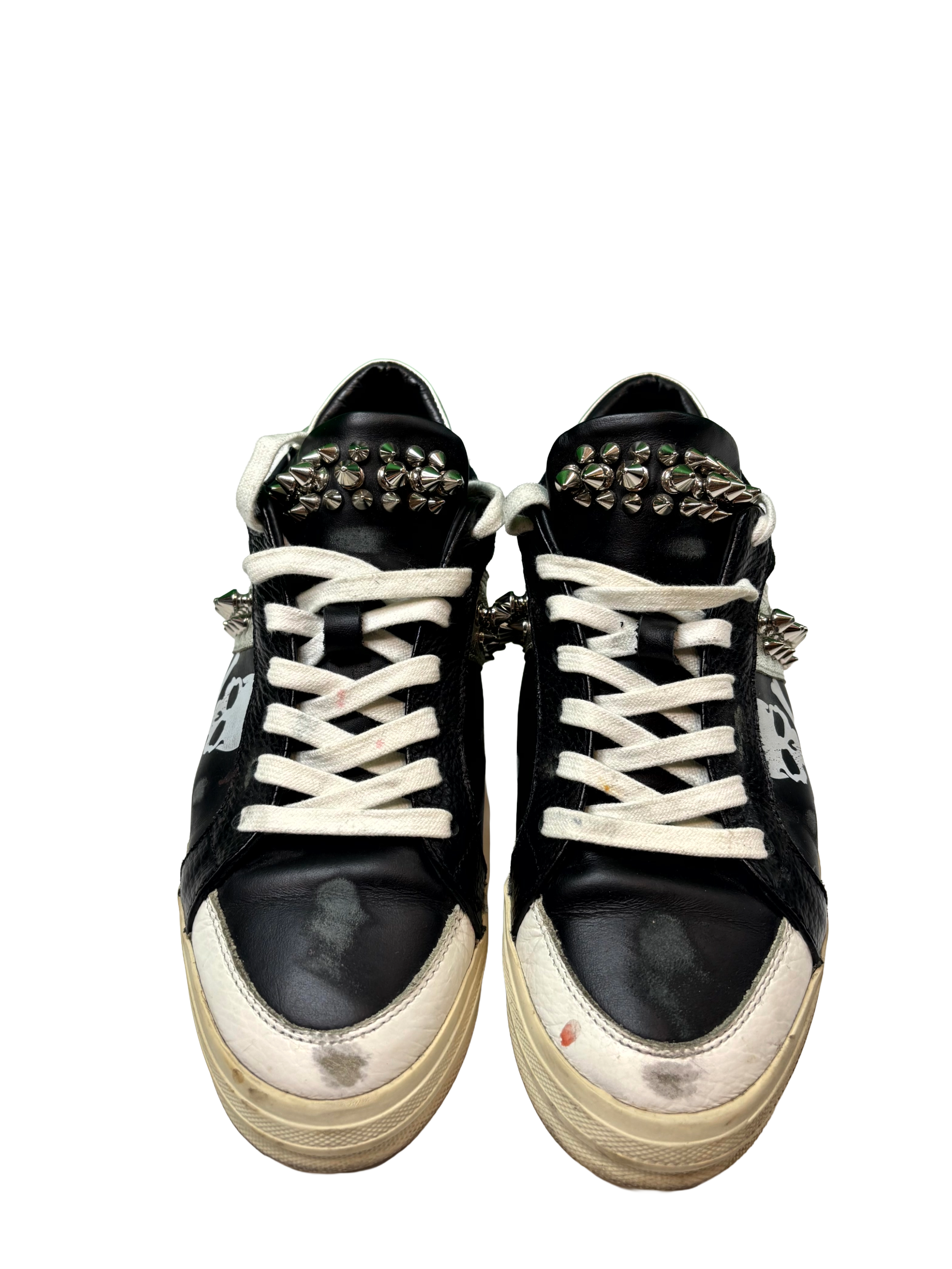 Philipp Plein Leather Top Suede Sneakers