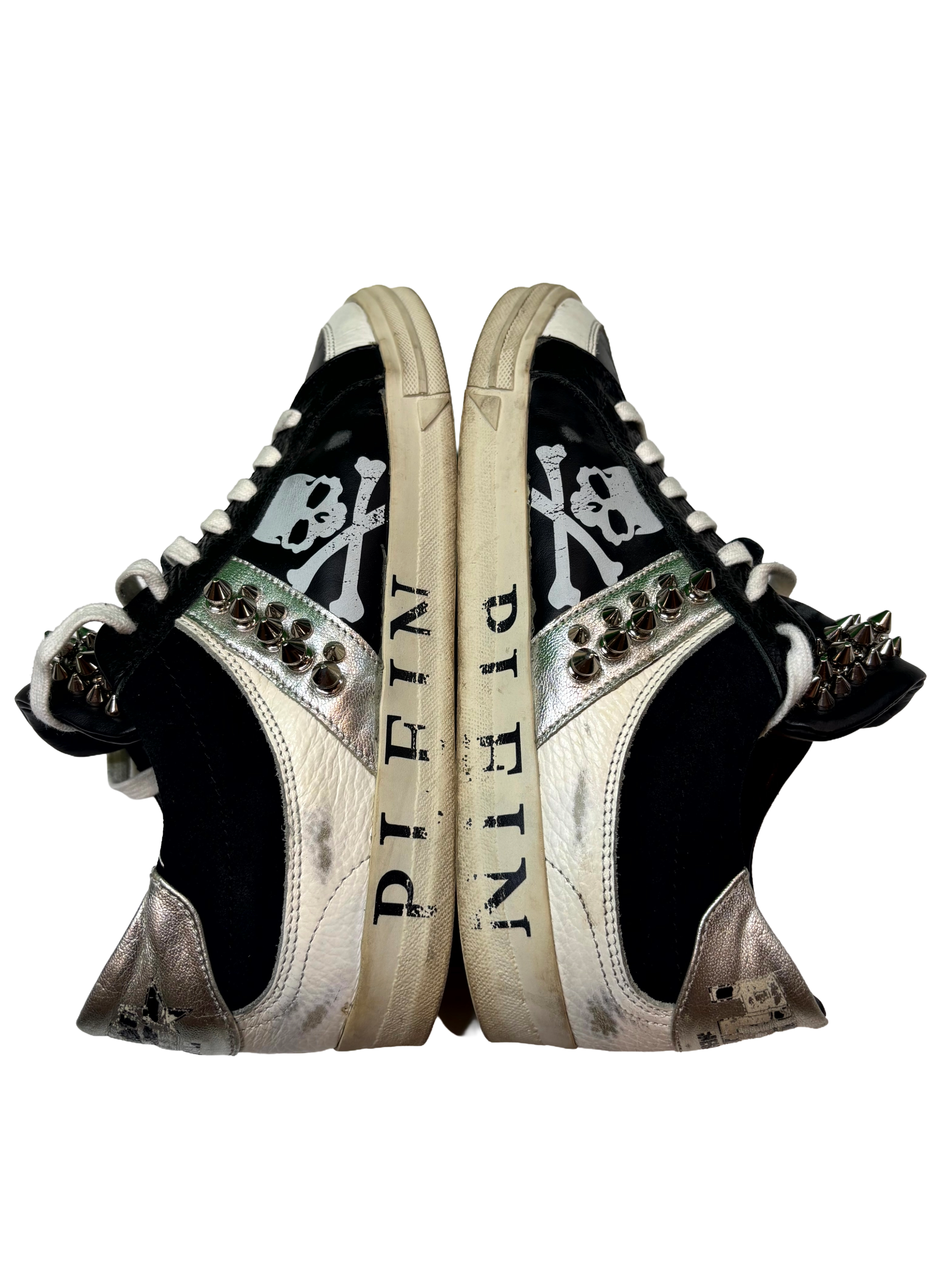 Philipp Plein Leather Top Suede Sneakers