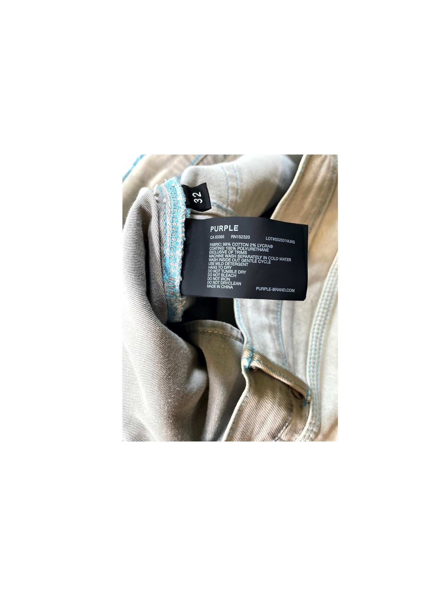 Purple Brand Outline Grey & Blue Jeans