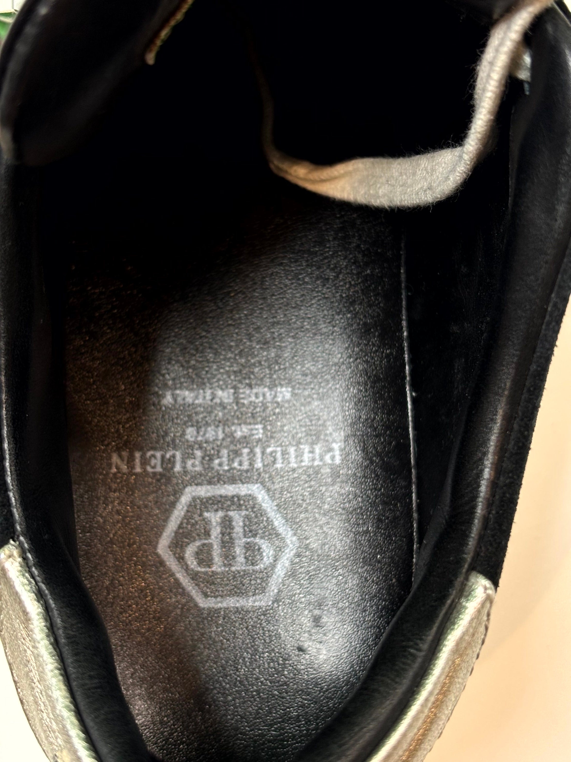 Philipp Plein Leather Top Suede Sneakers