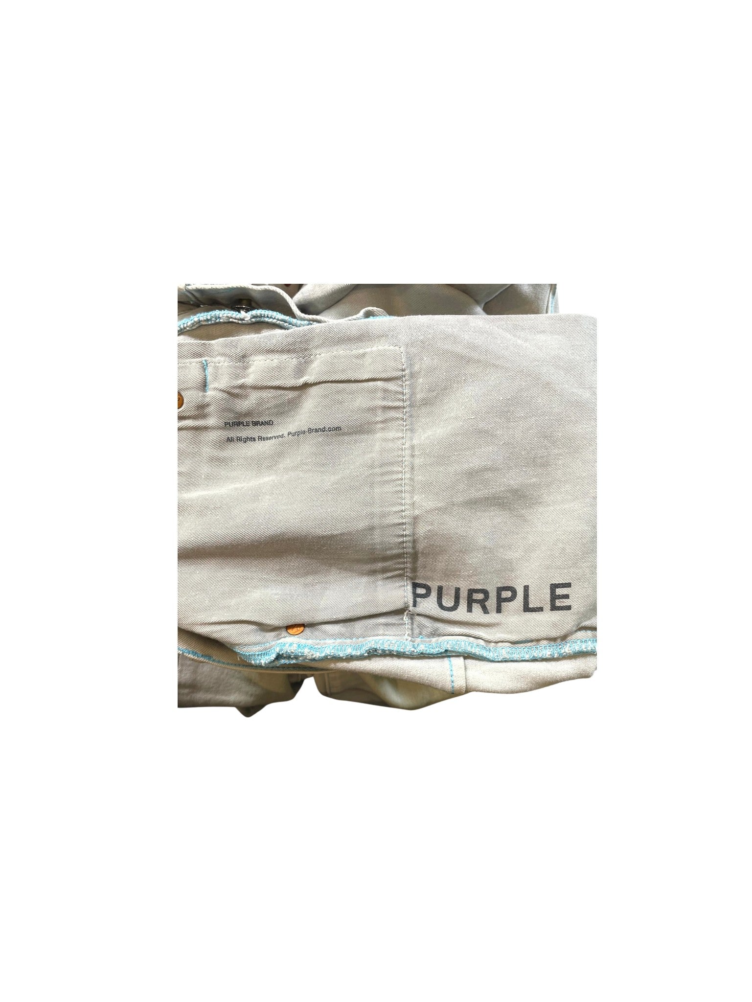 Purple Brand Outline Grey & Blue Jeans