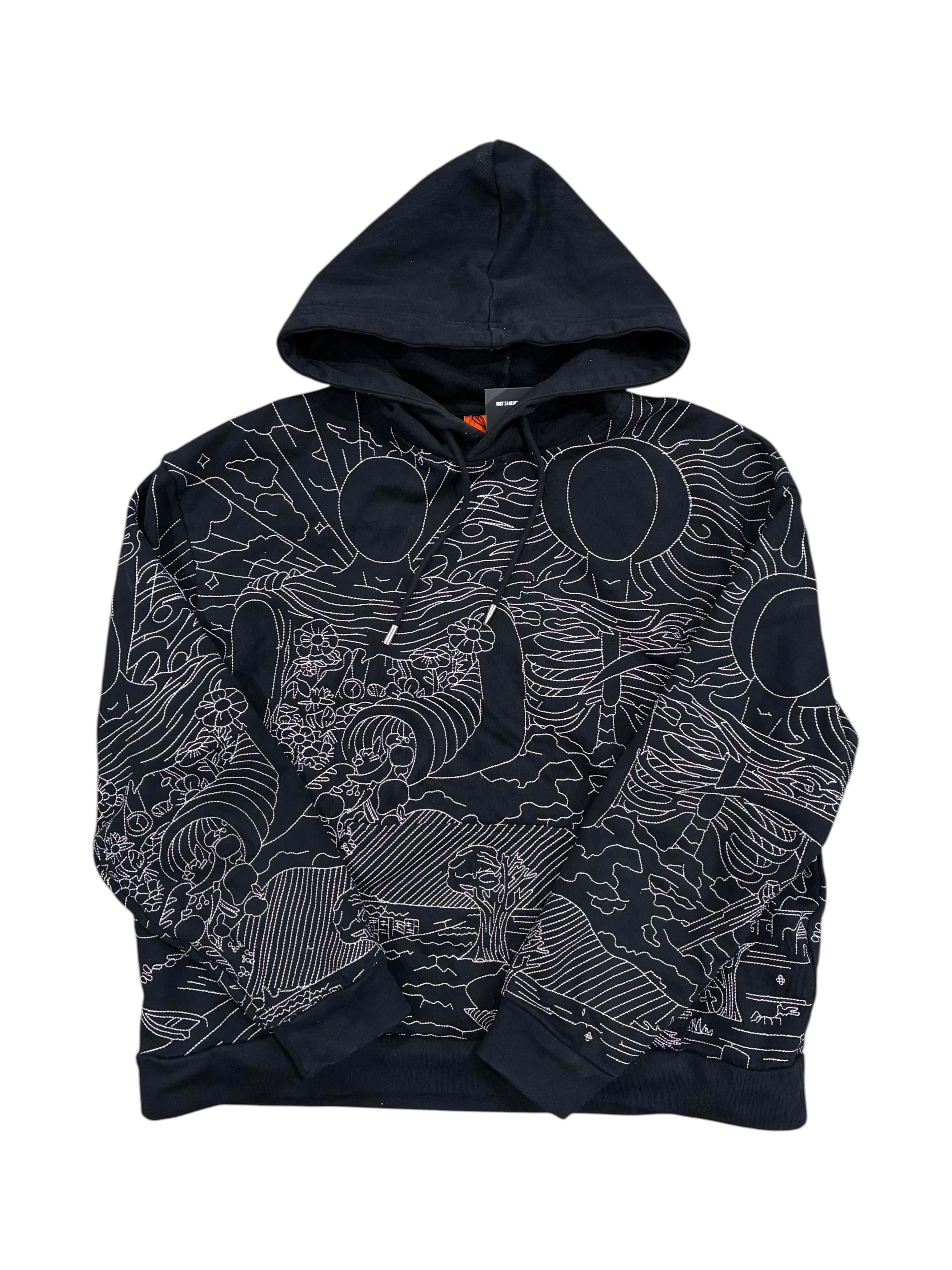 Who Decides War 'Duality Embroidered' Black Hoodie
