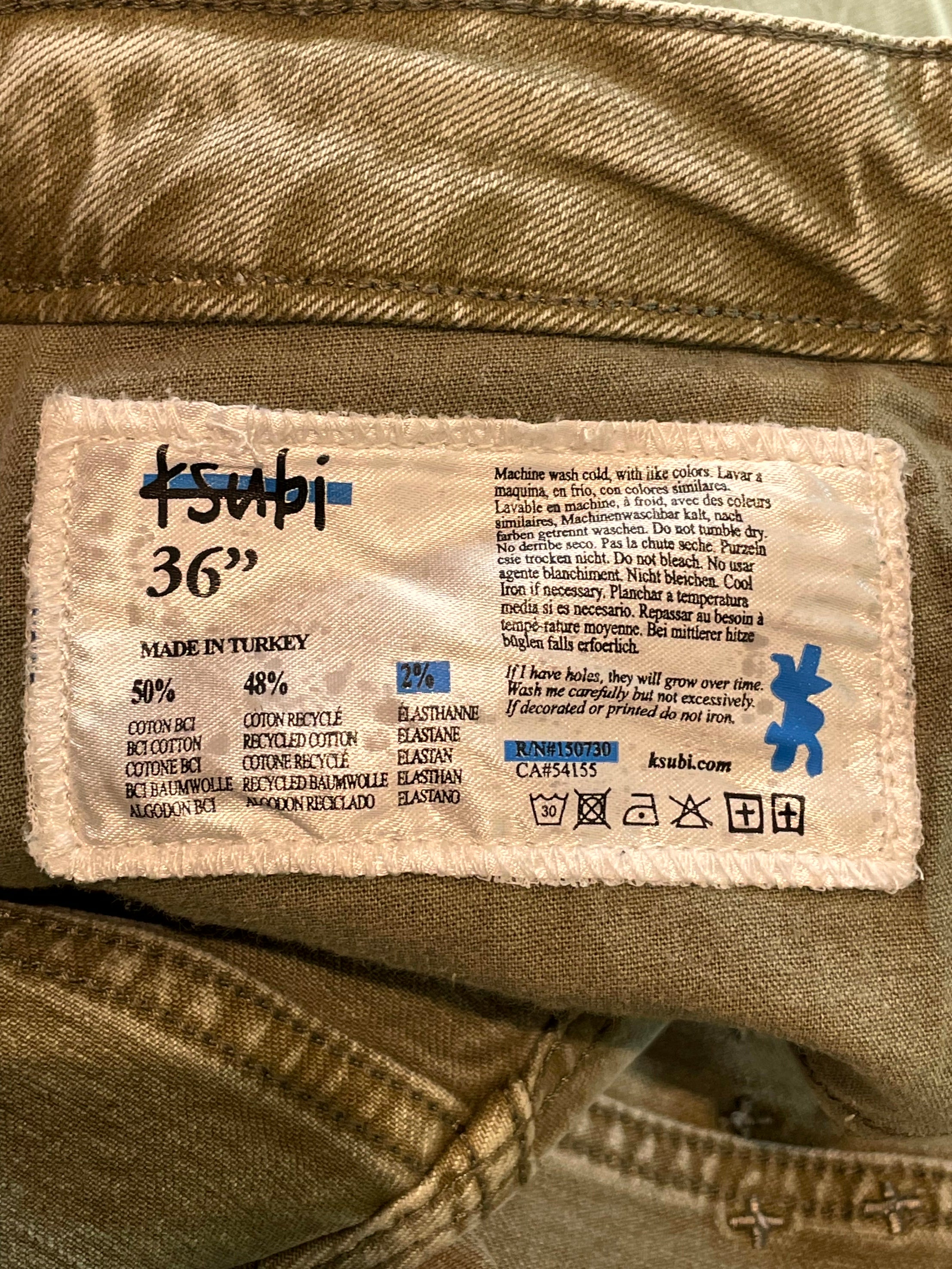 Ksubi Dusty Olive Jeans