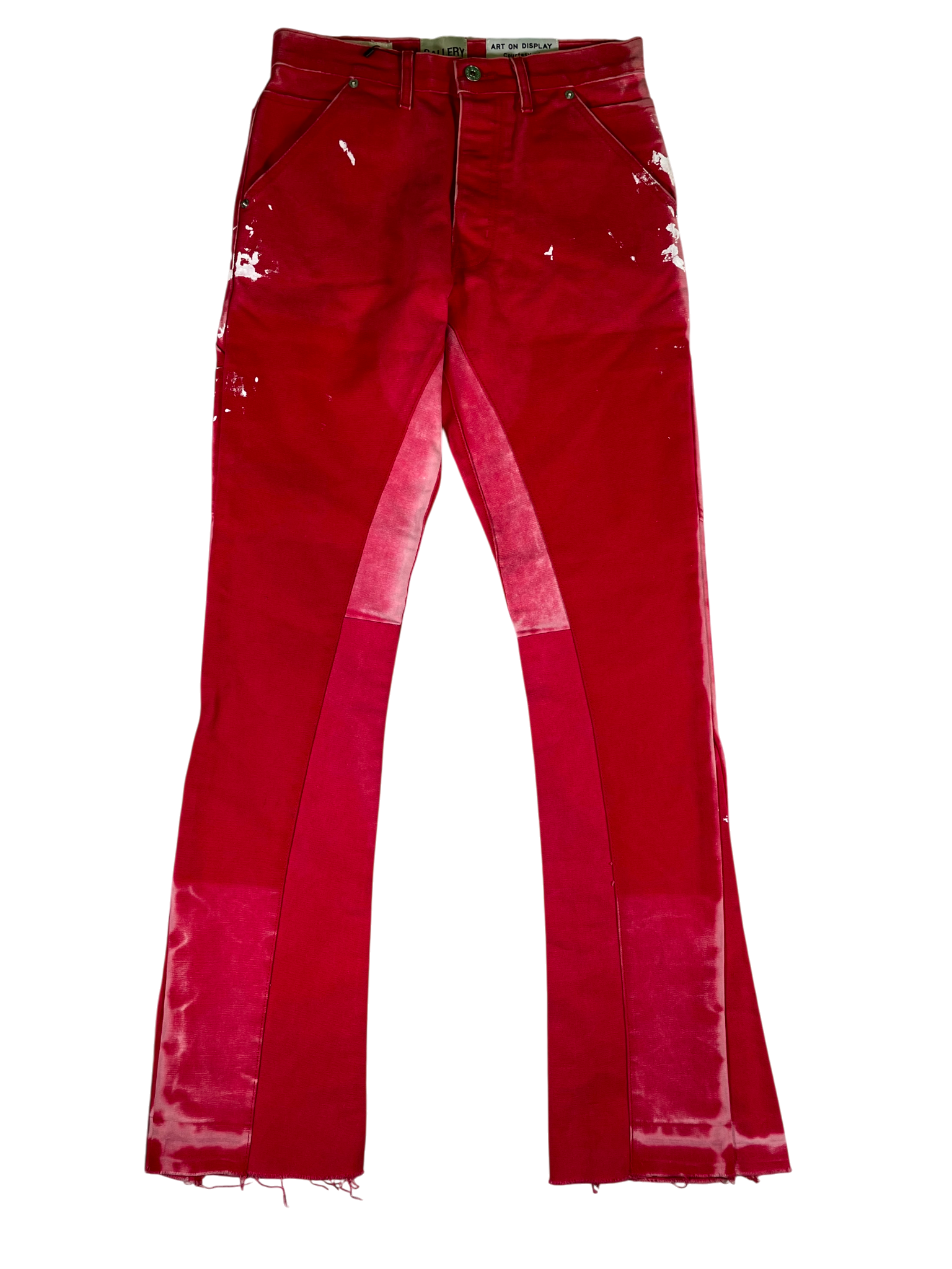 Gallery Dept Flare Paint Splatter Red Jeans