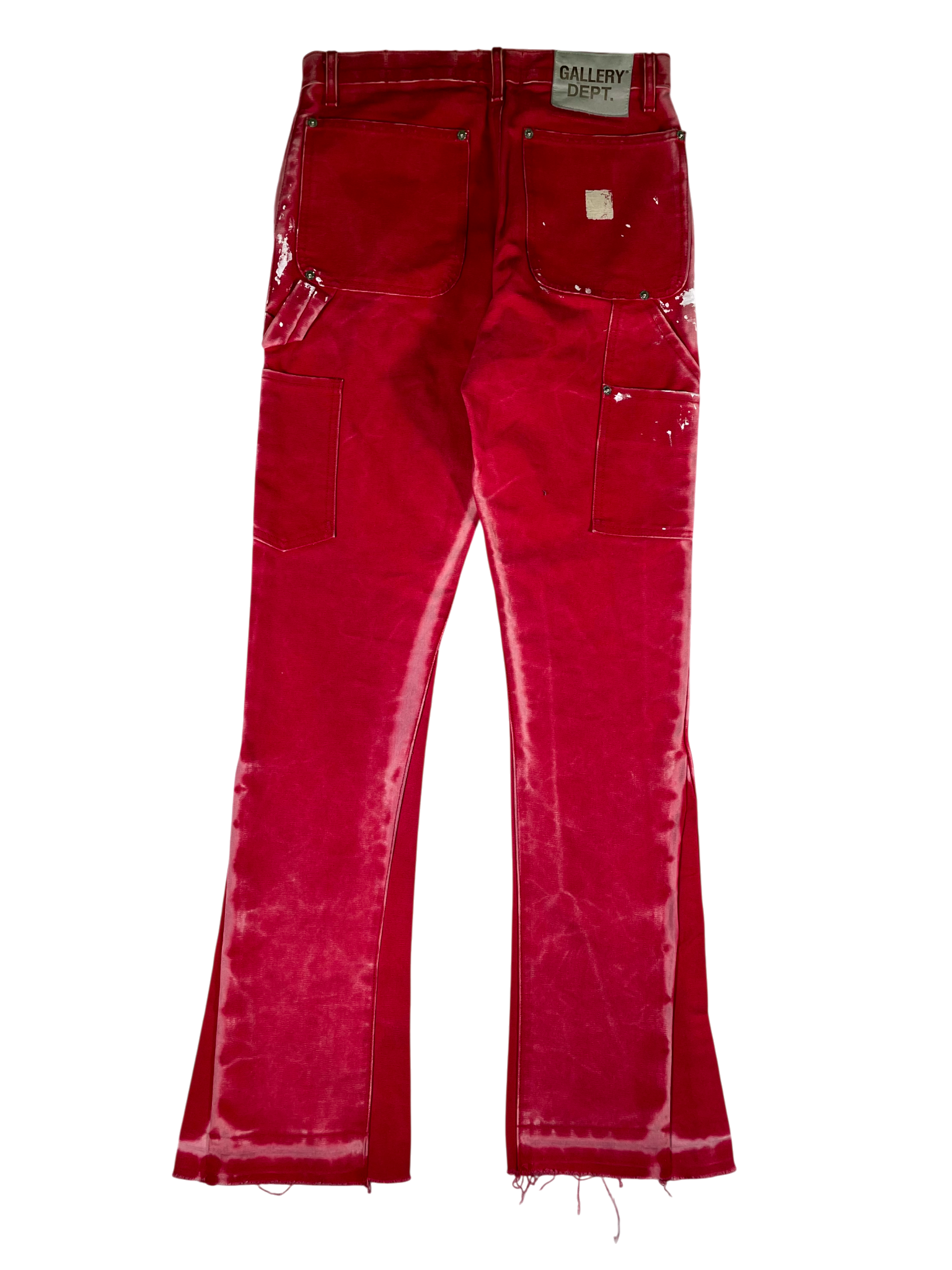 Gallery Dept Flare Paint Splatter Red Jeans