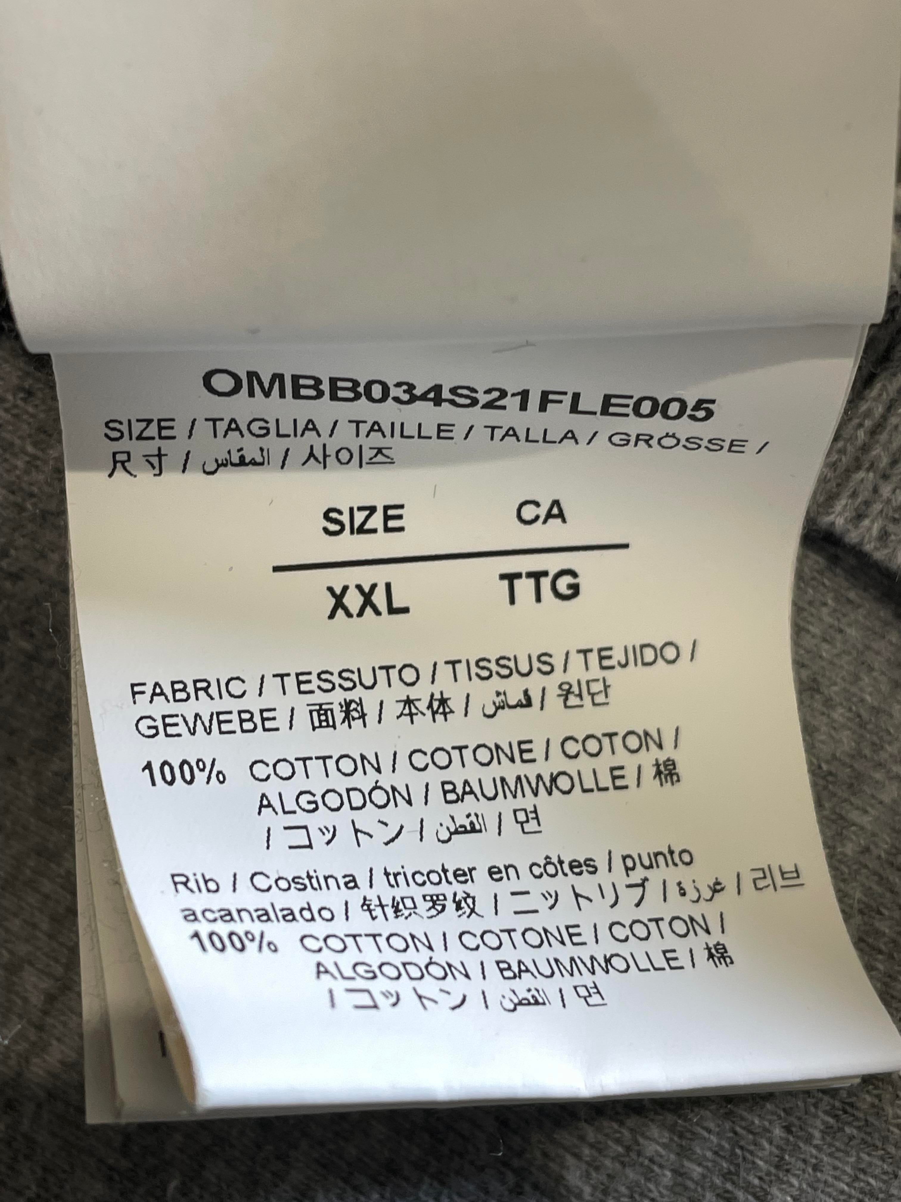 Off White Liquid Arrows Grey & Blue Hoodie