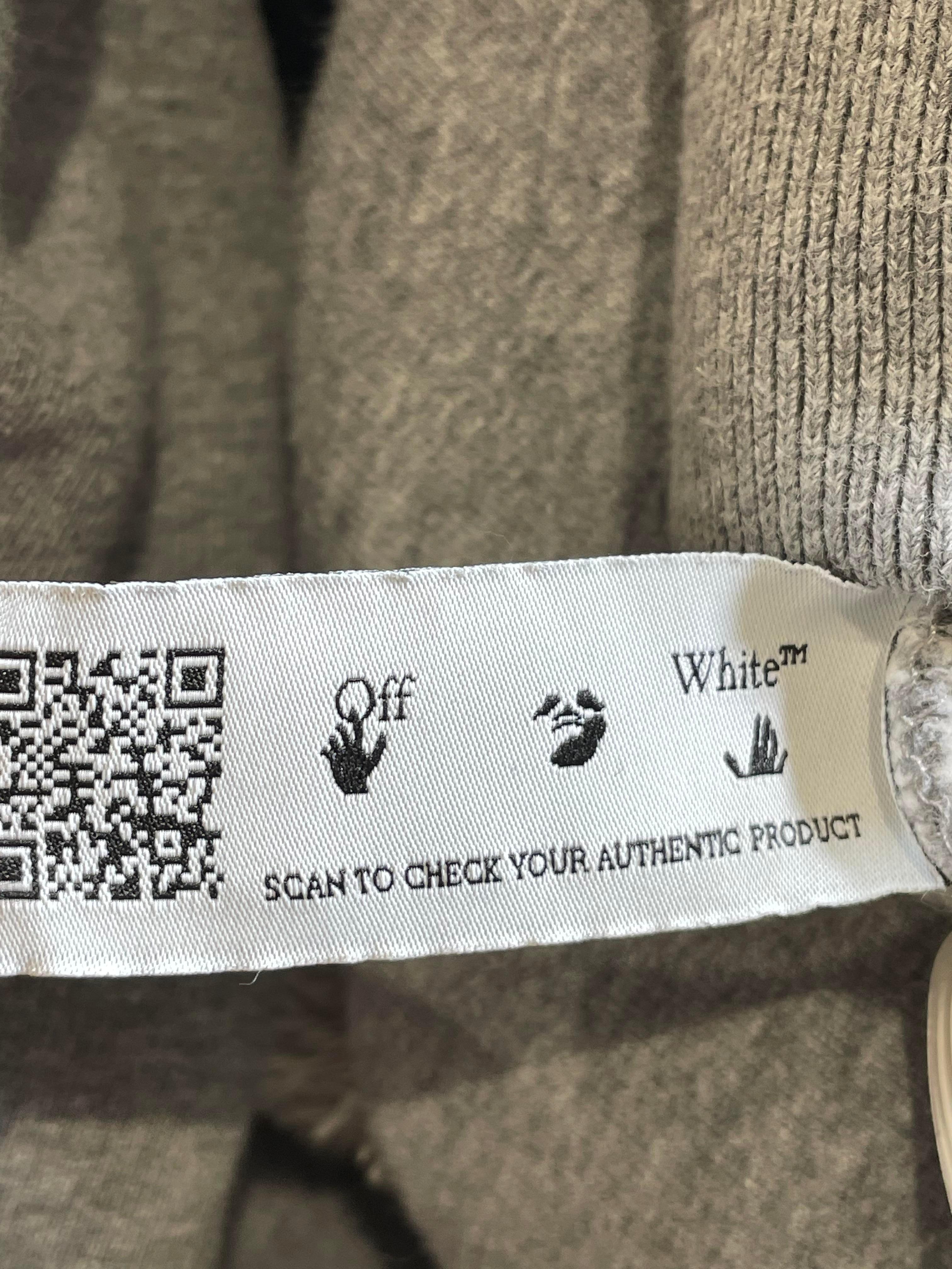 Off White Liquid Arrows Grey & Blue Hoodie