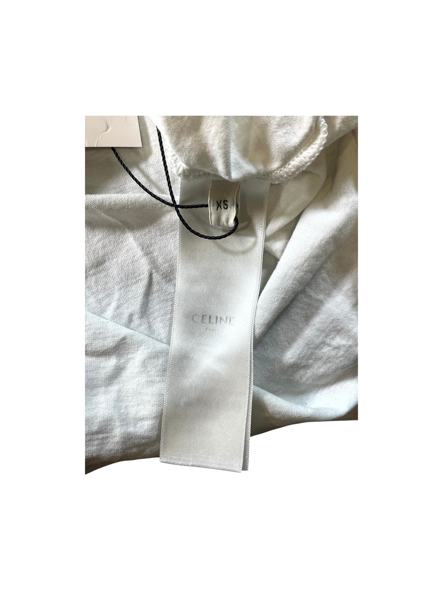 Celine Spellout White & Black Tee