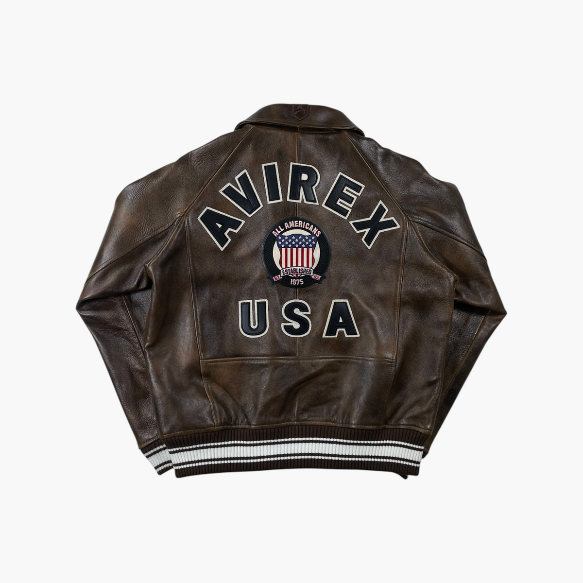 Avirex Brown Icon Varsity Jacket