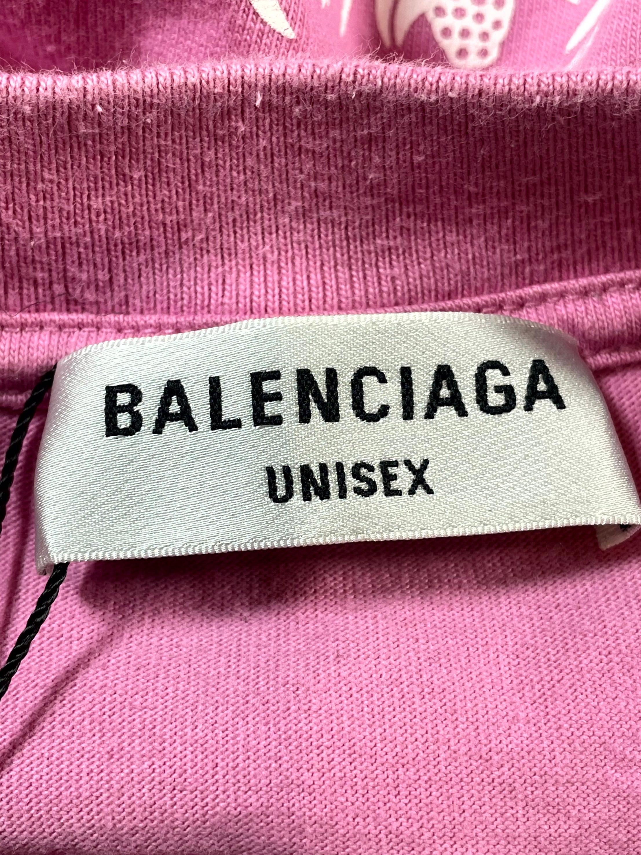 Balenciaga World Food Programme Pink Tee
