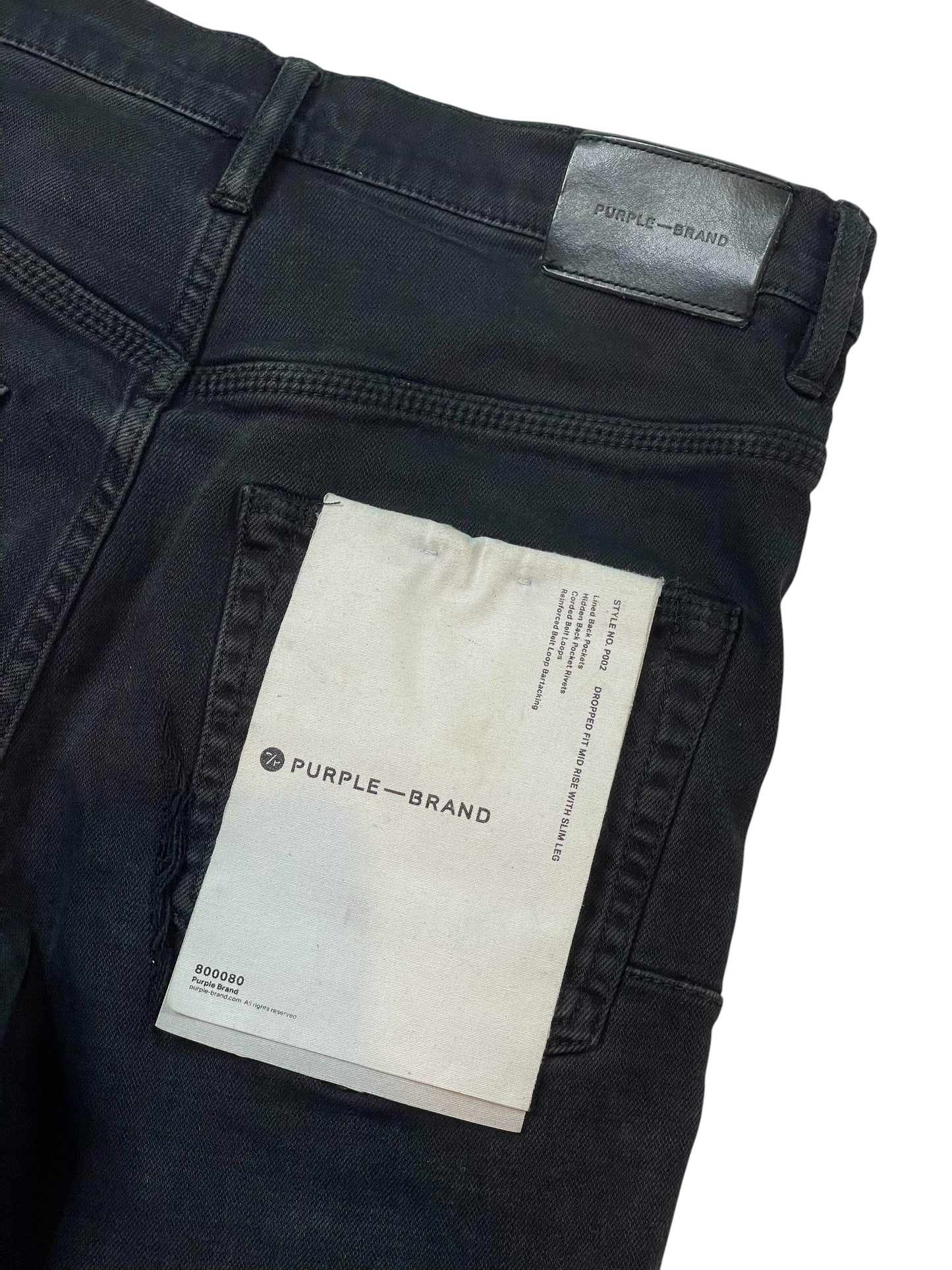 Purple Brand Black Paint Splatter Jeans