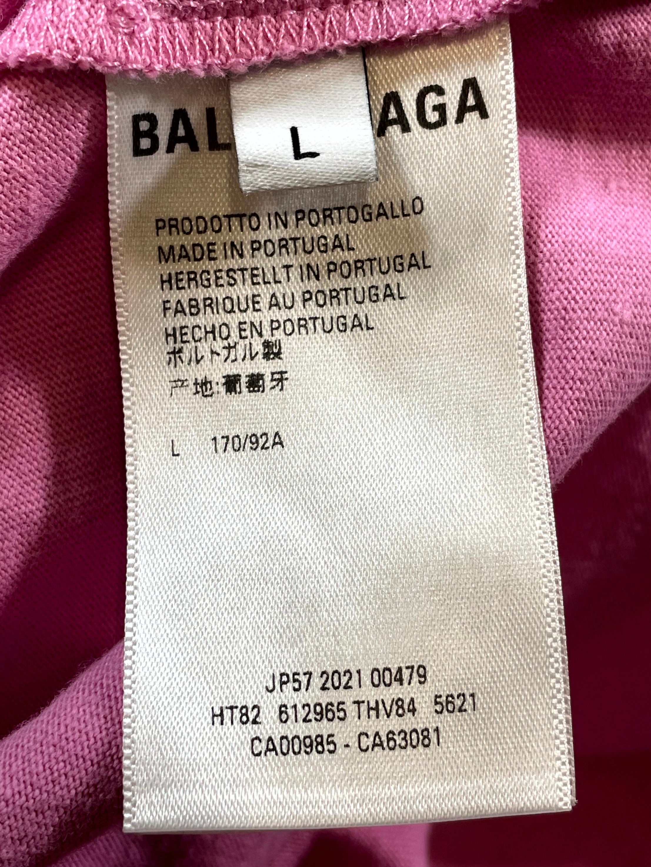 Balenciaga World Food Programme Pink Tee