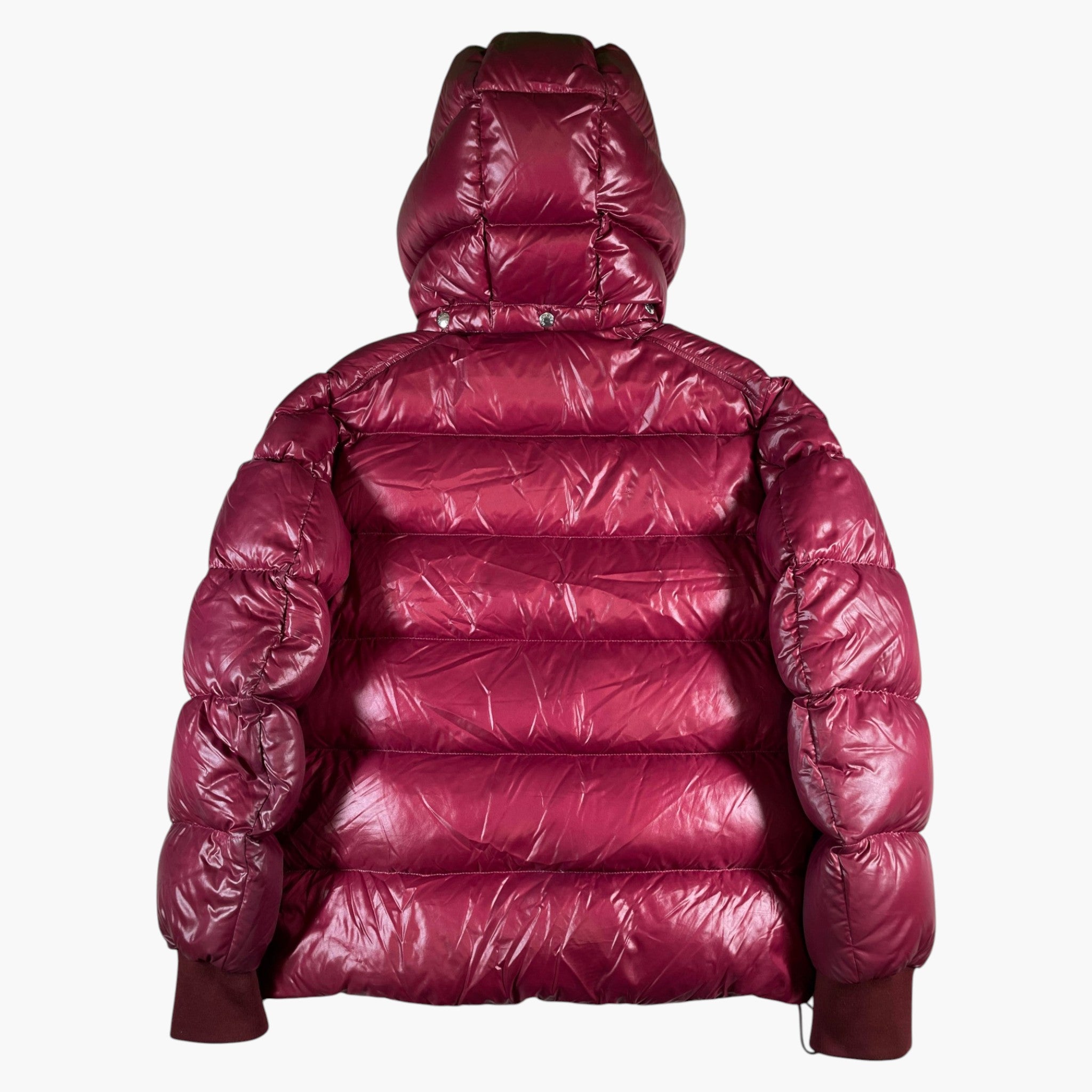 Moncler Lunetiere Burgundy Puffer Jacket