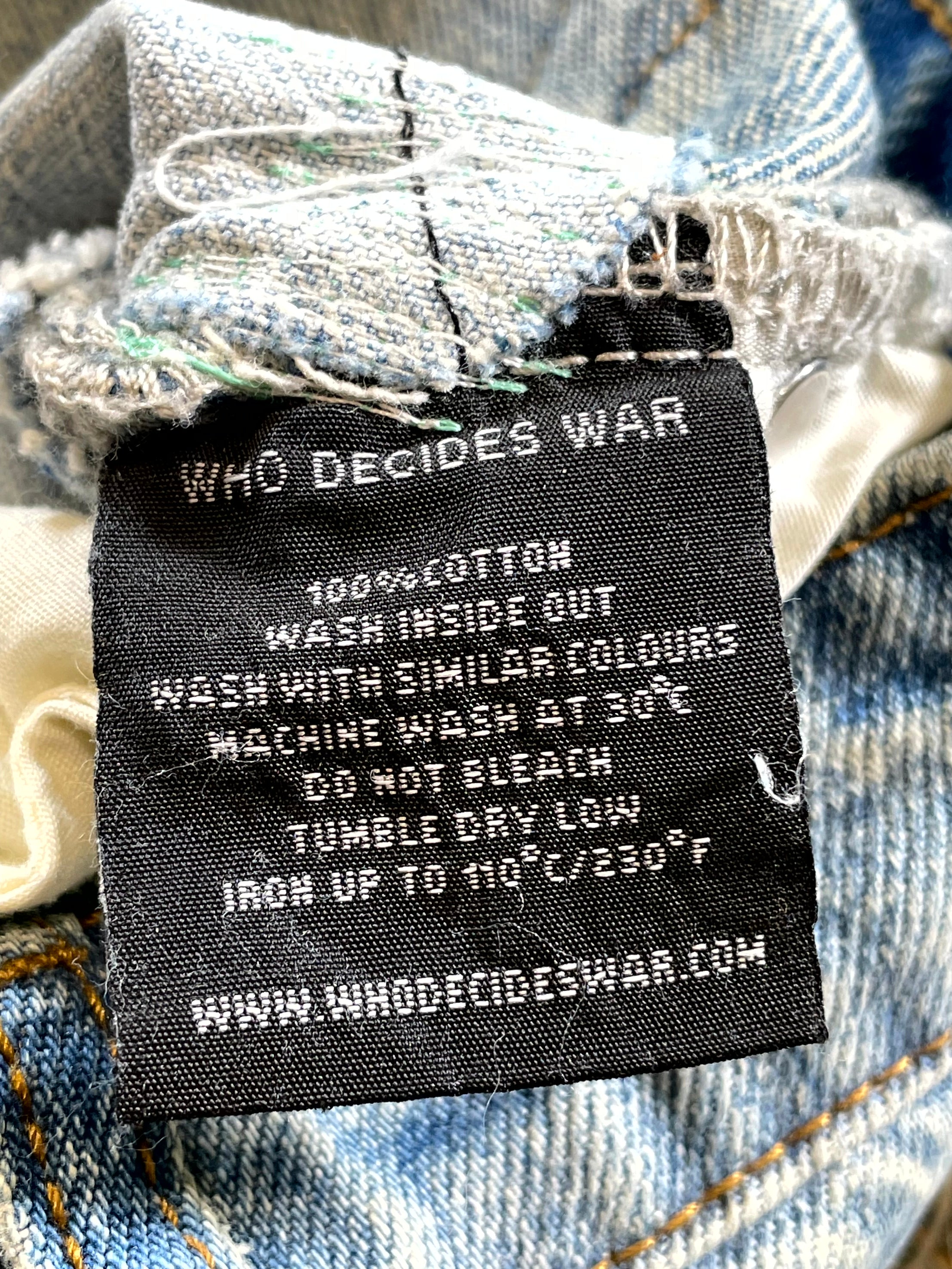 Who Decides War Side Embroidery Denim Multicolor Jeans