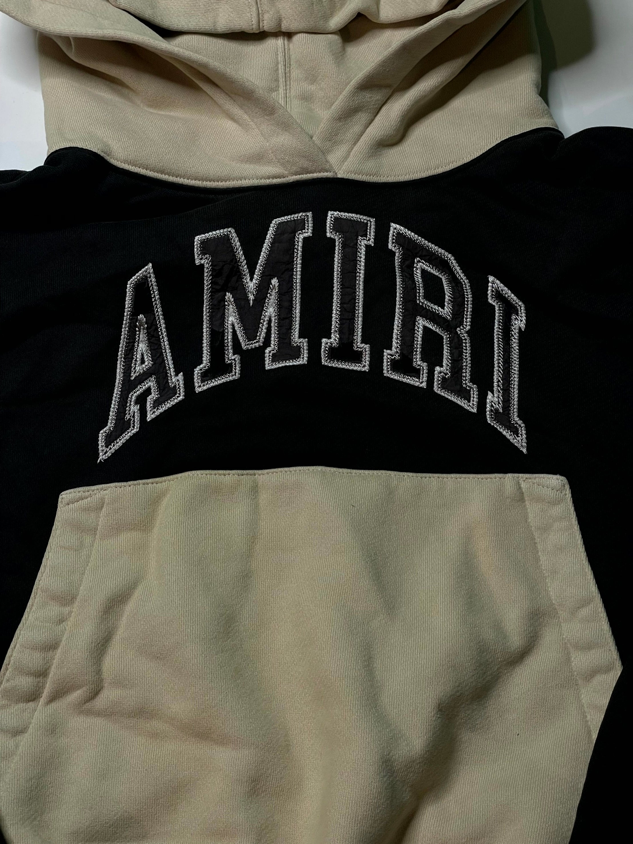 Amiri Core Logo Black & Cream Hoodie