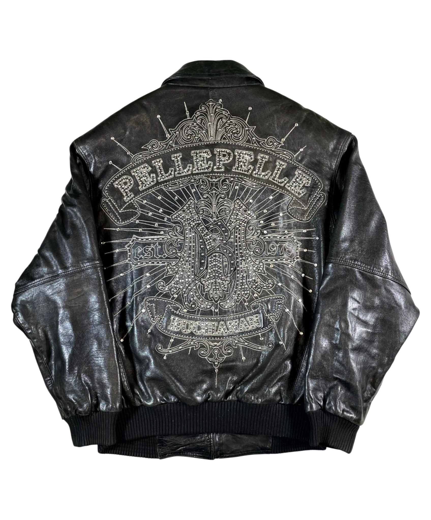 Pelle Pelle Vintage Black Bomber Jacket