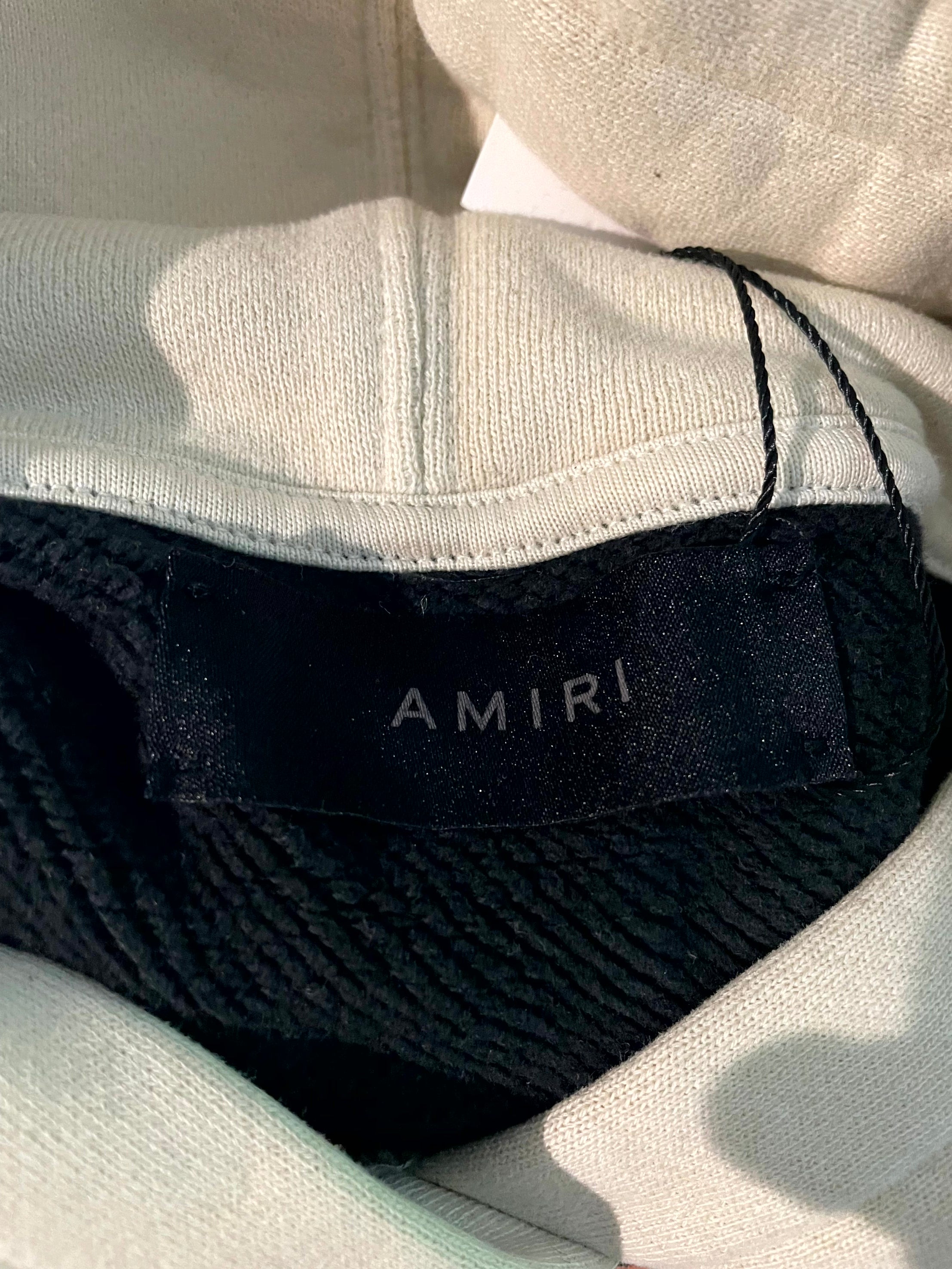 Amiri Core Logo Black & Cream Hoodie