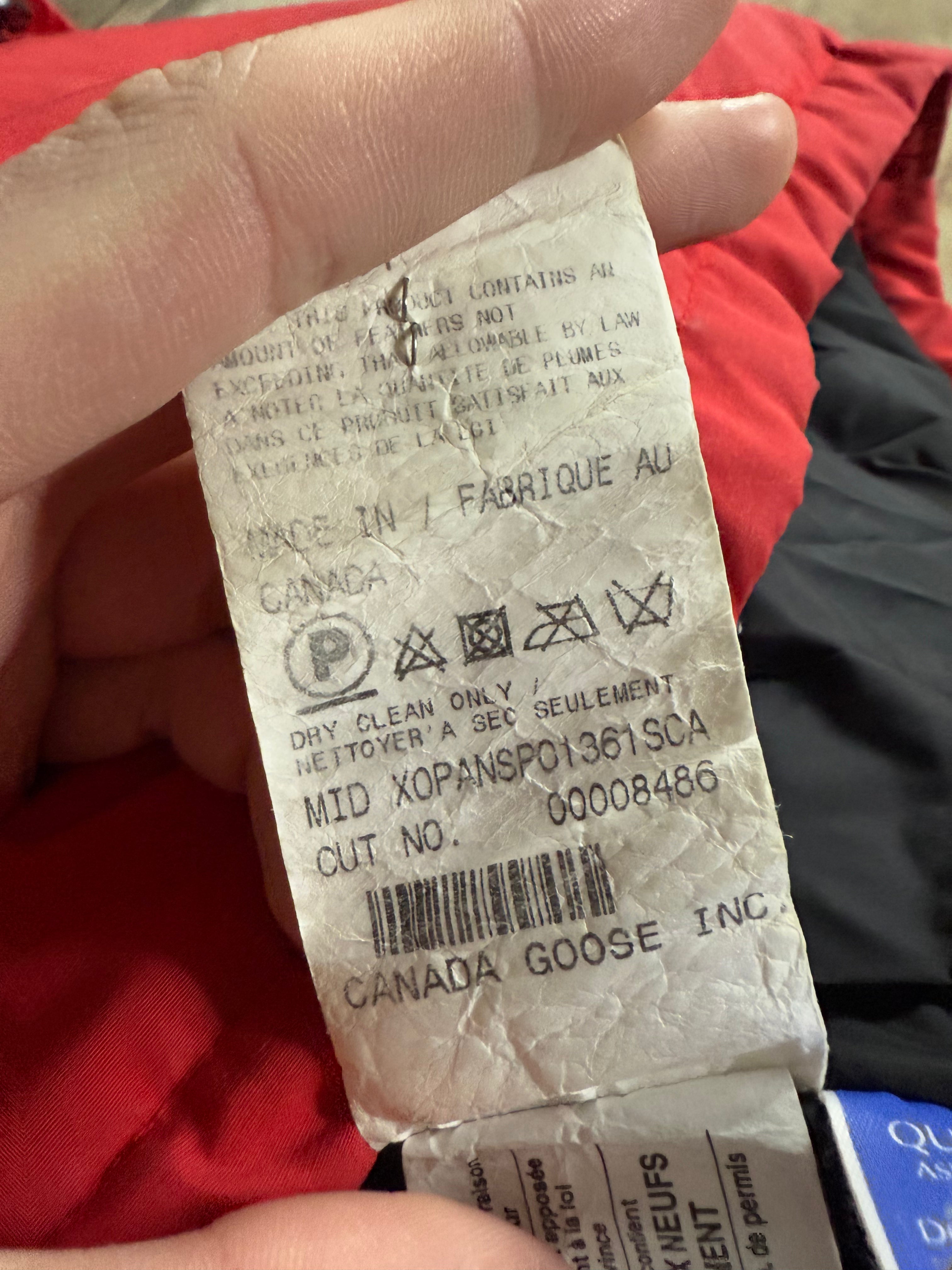 Canada Goose Fur Red Bomber Jacket