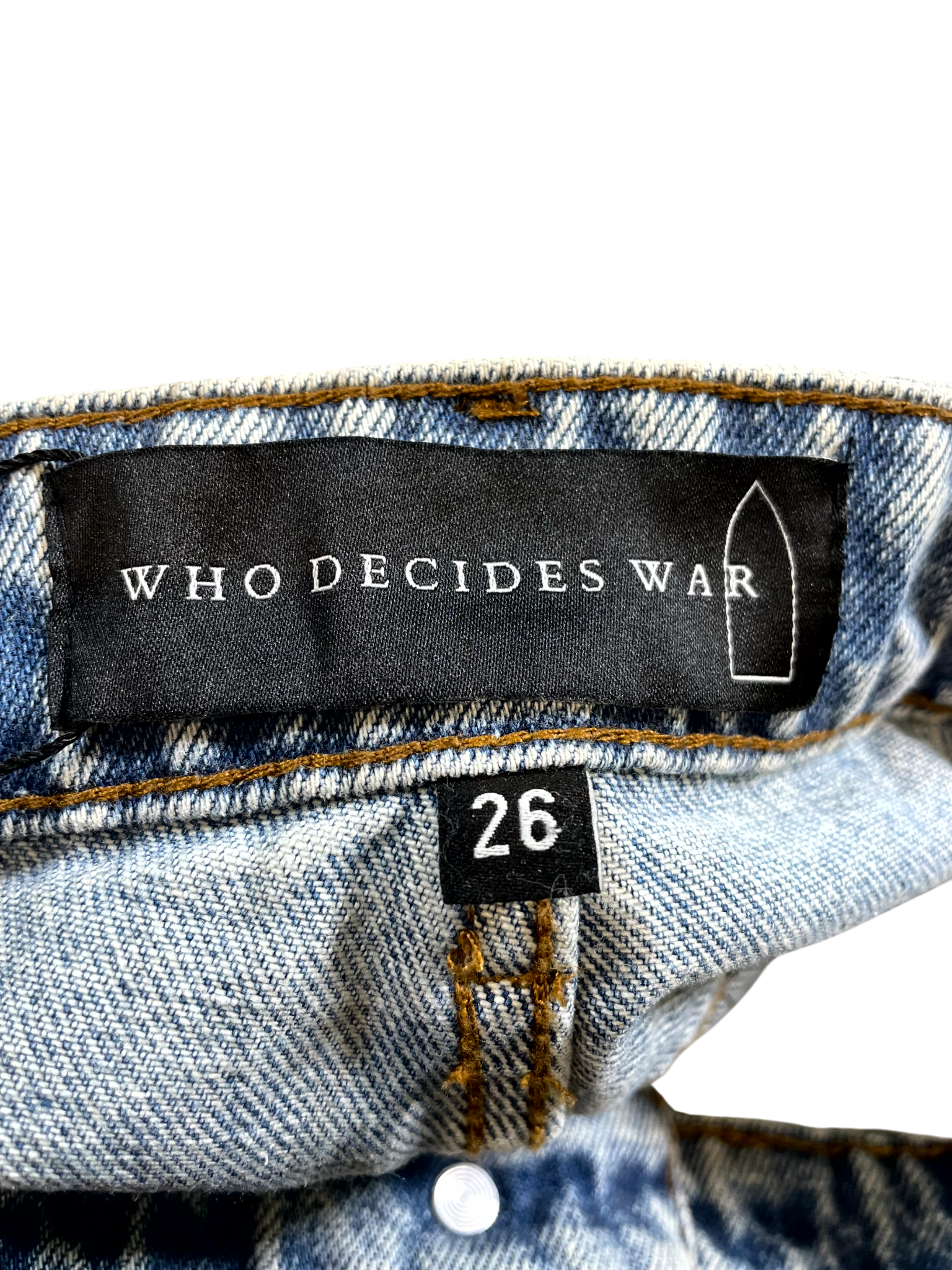 Who Decides War Wedding Lace Grid Blue Jeans