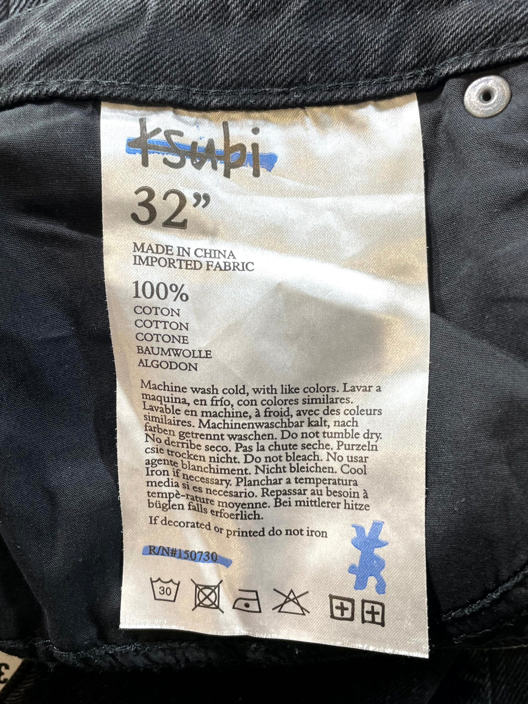 Ksubi Straight Leg Plus Black Jeans