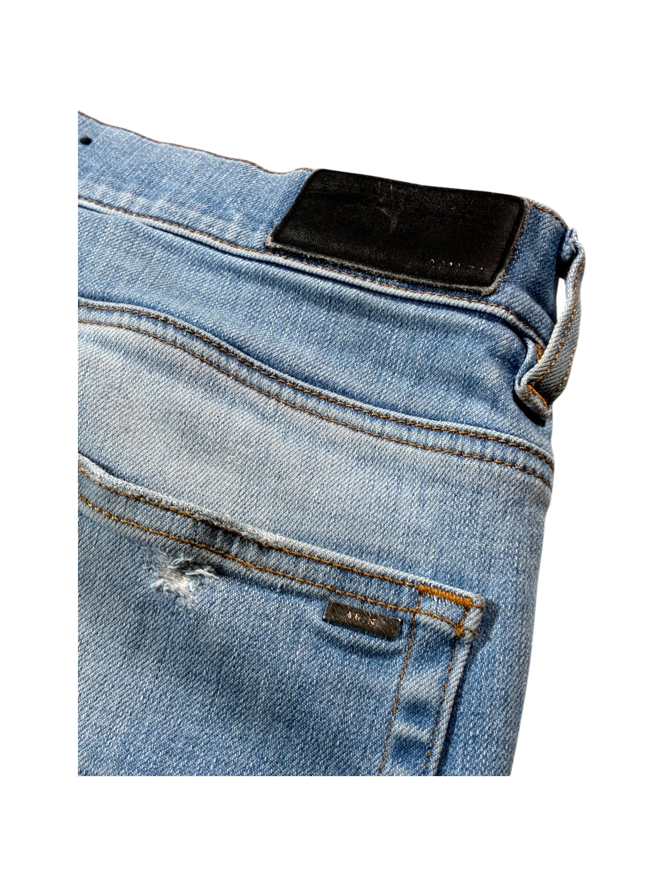 Amiri Aloha Patch MX1 Light Wash Jeans