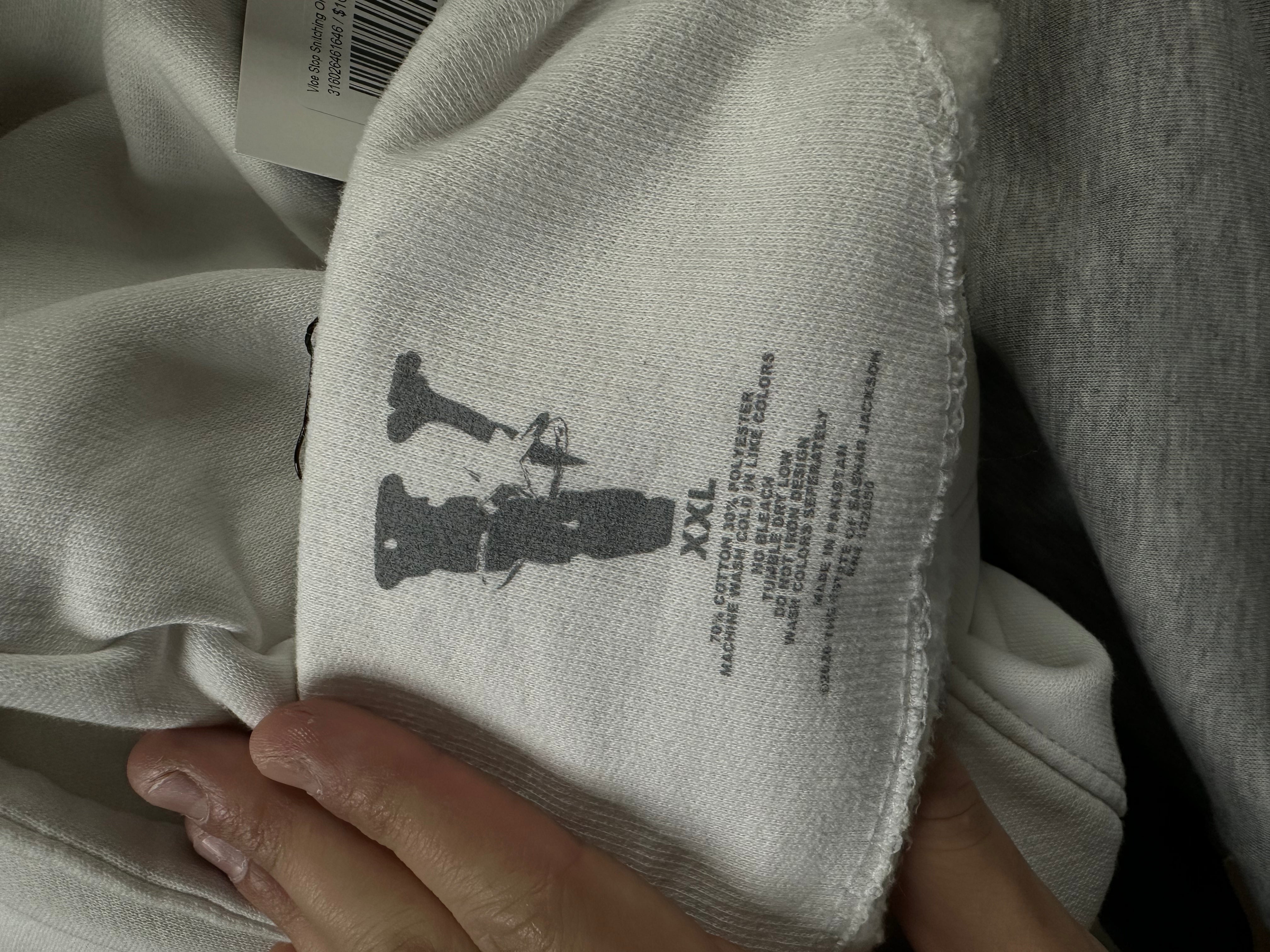 Vlone Stop Snitching On The Woo Hoodie Used XXL