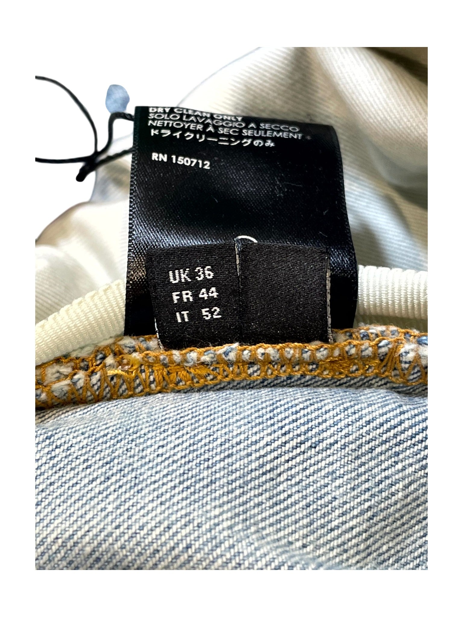 Amiri "Suede MA Logo" Light Wash Jeans