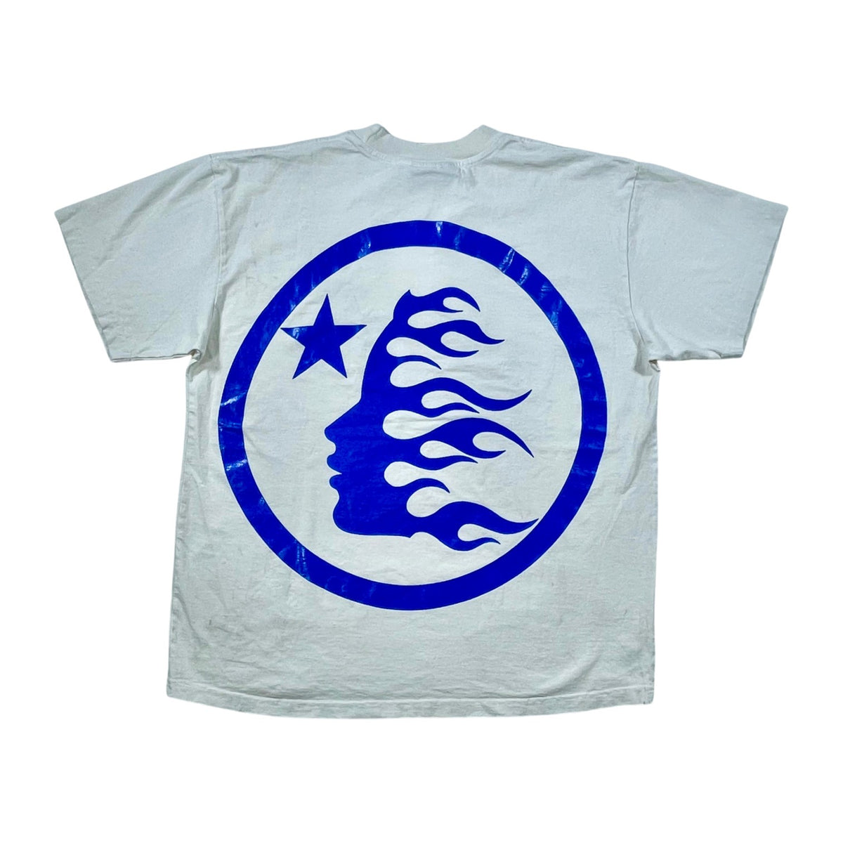 Hellstar Sports Logo Cream & Blue Tee