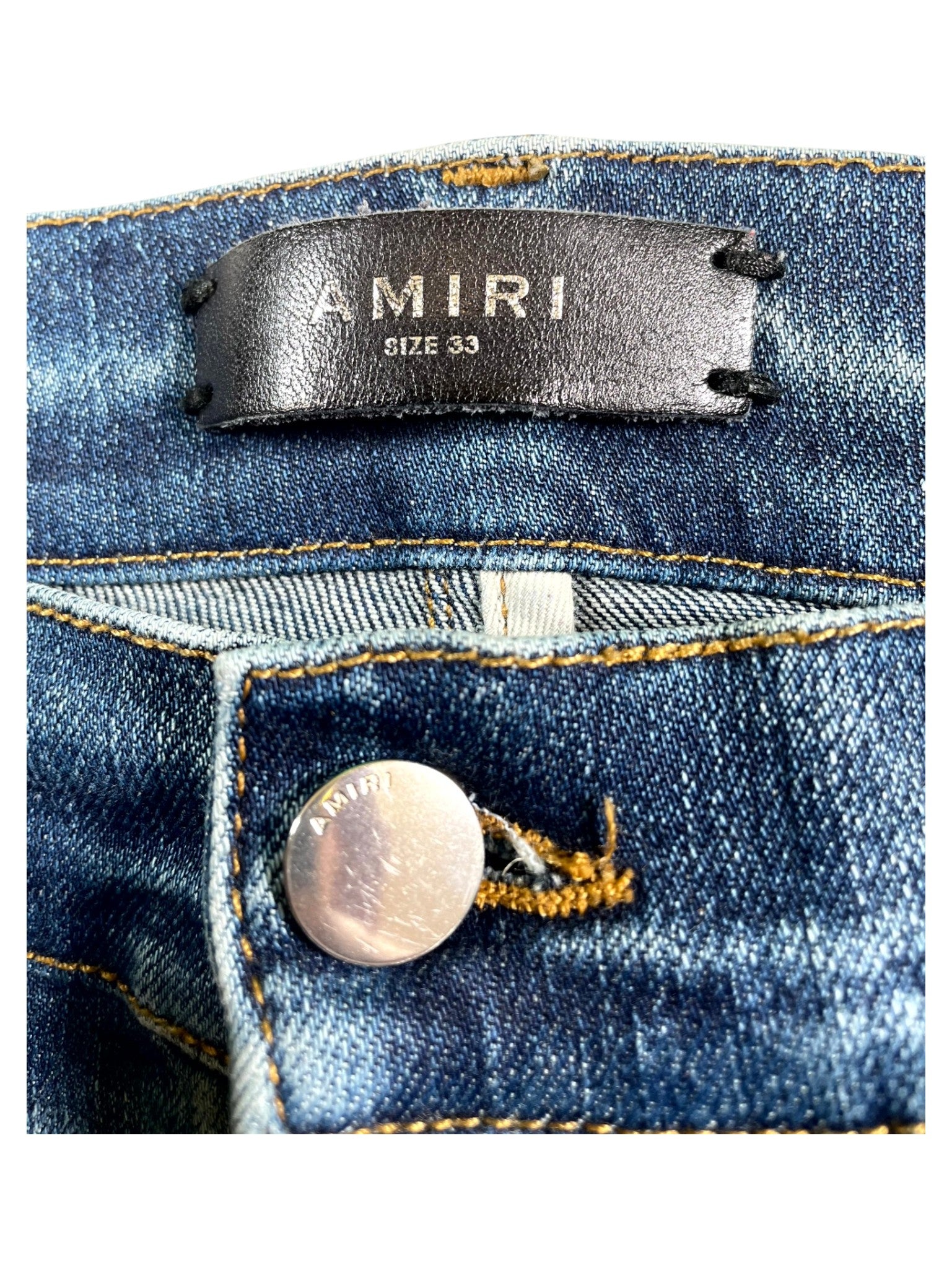 Amiri "Classic Denim Patch MX2" Deep Jeans