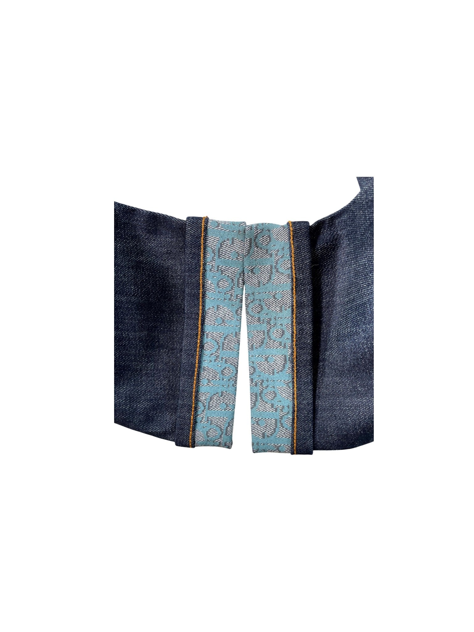 Dior "Selvedge Cuff Logo" Navy Jeans