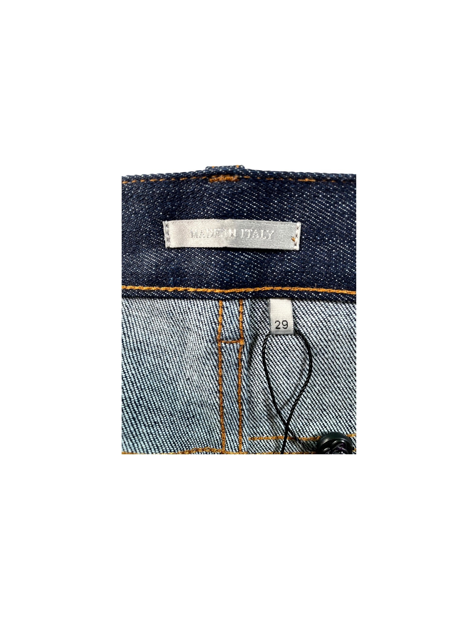 Dior "Selvedge Cuff Logo" Navy Jeans