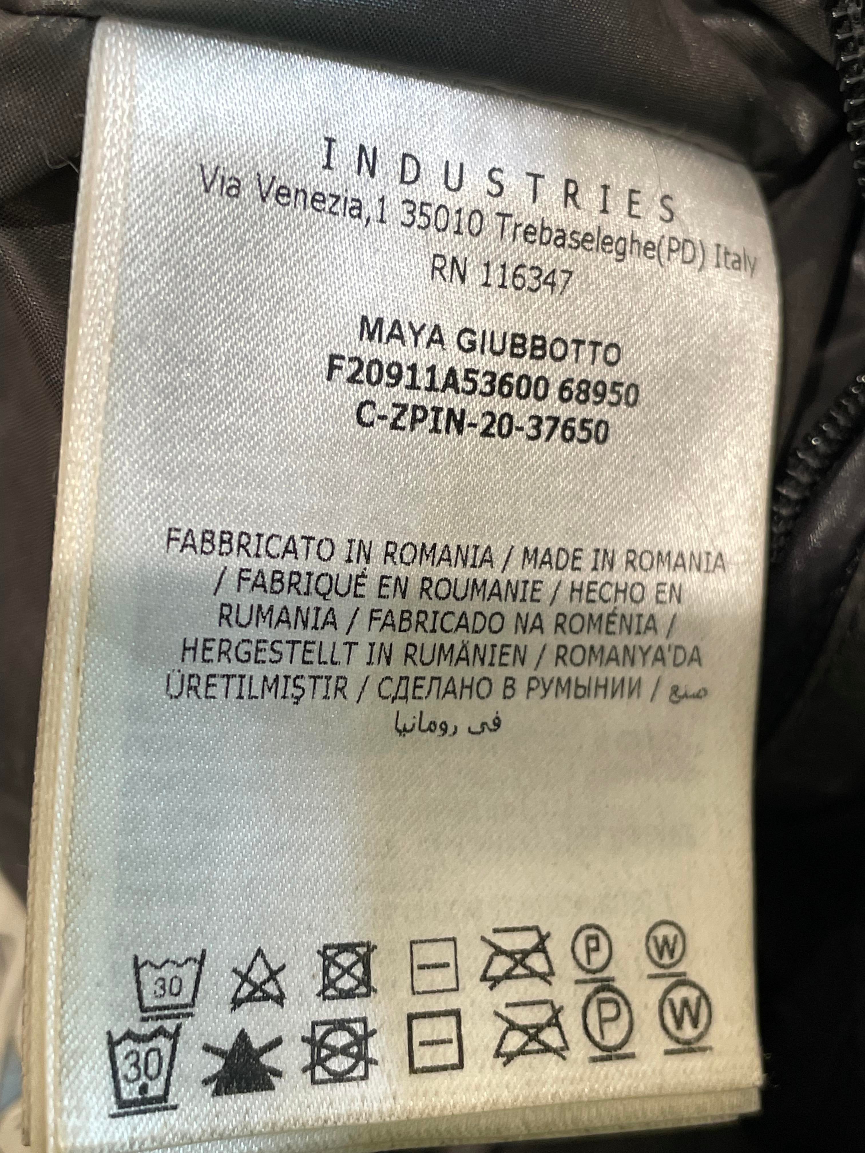 Moncler "Maya" Black Puffer Coat
