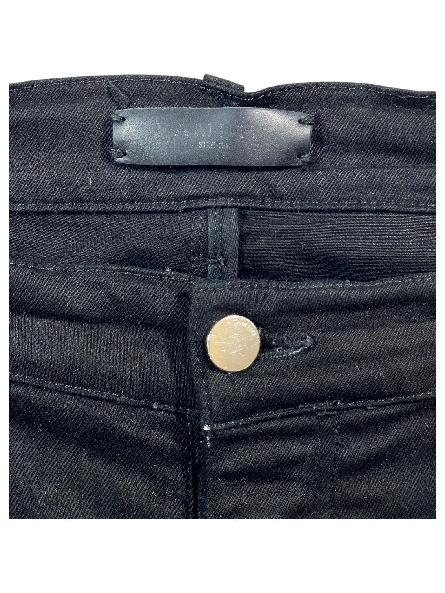 Amiri MX1 Quilted Patch Black Jeans